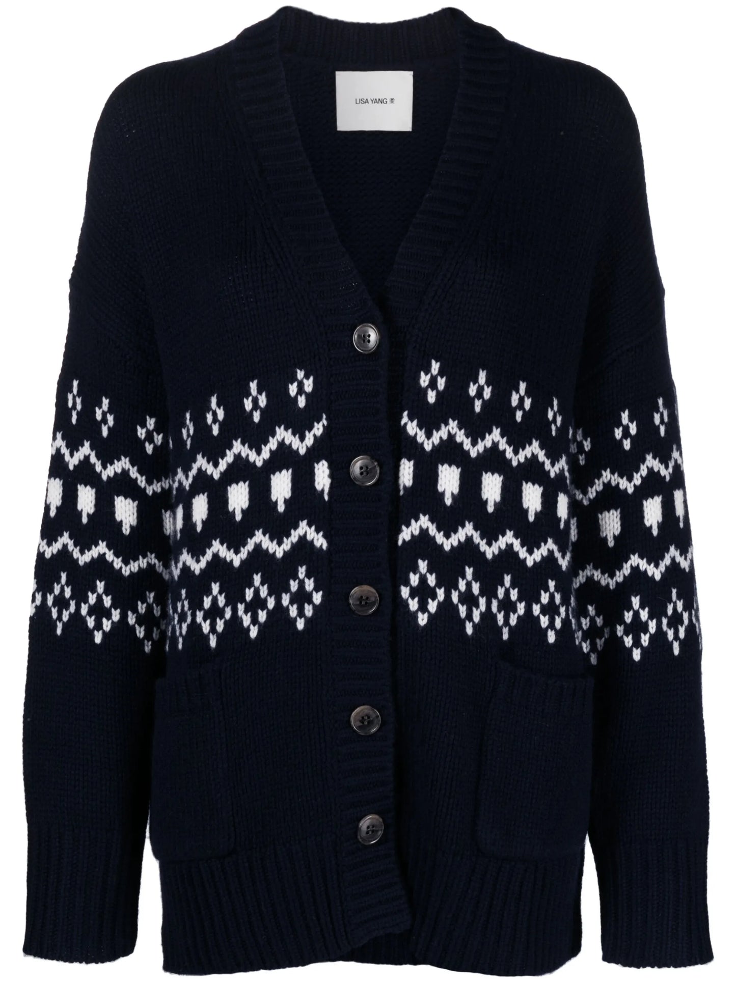V-neck cashmere cardigan