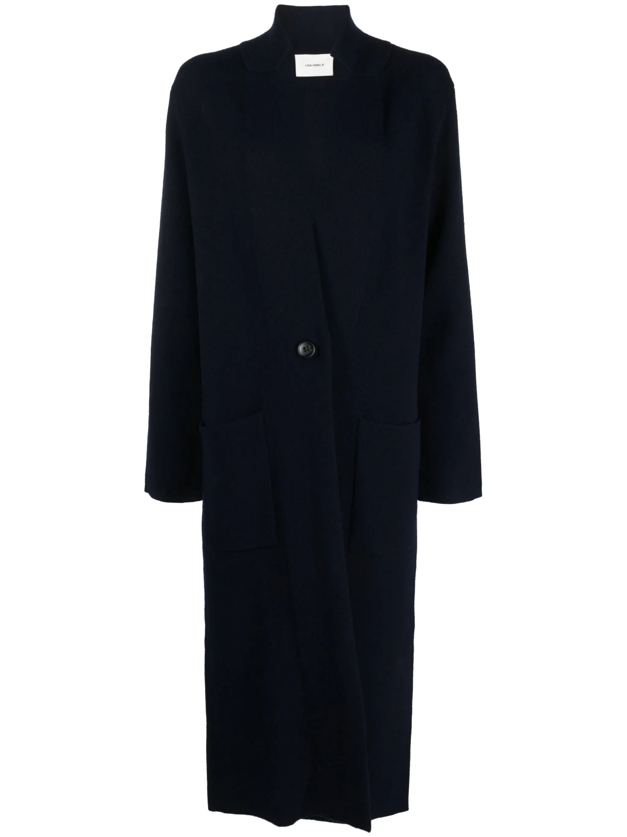 single-breasted cashmere coat