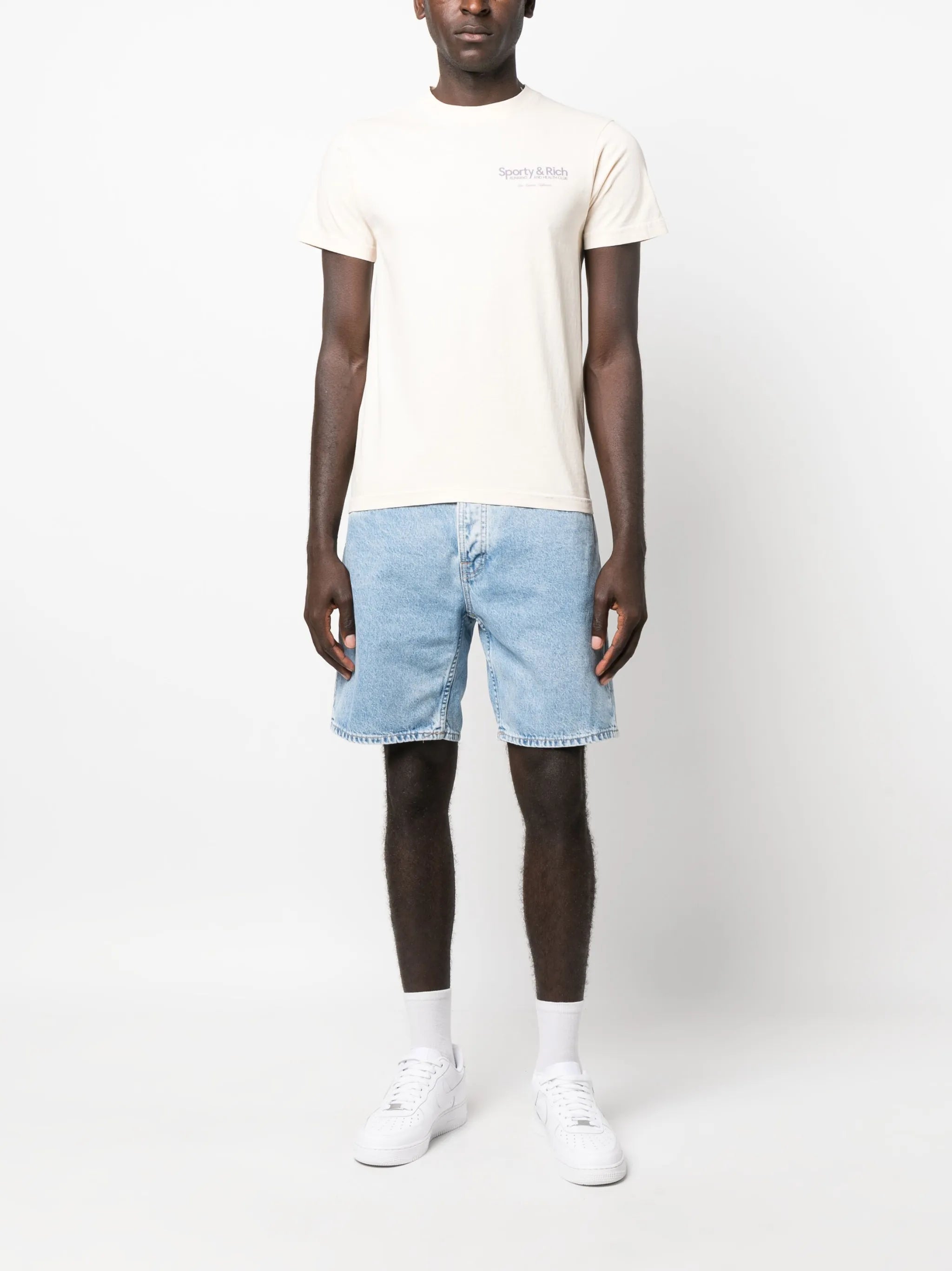 Seth above-knee denim shorts