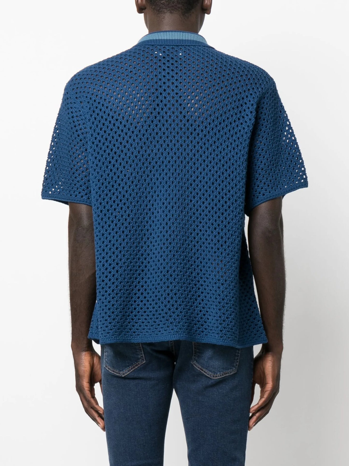 Fabbe crochet-knit shirt