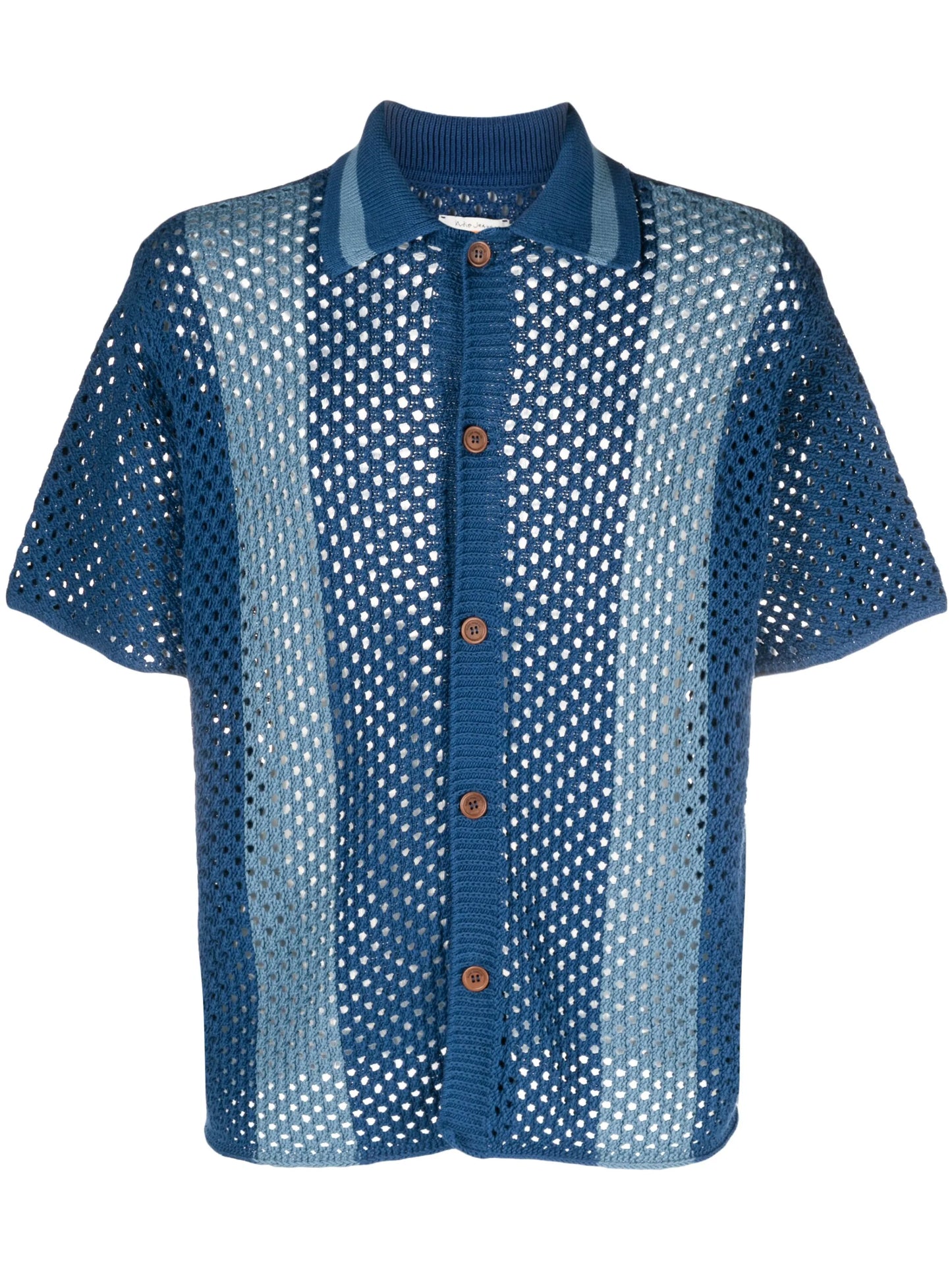 Fabbe crochet-knit shirt