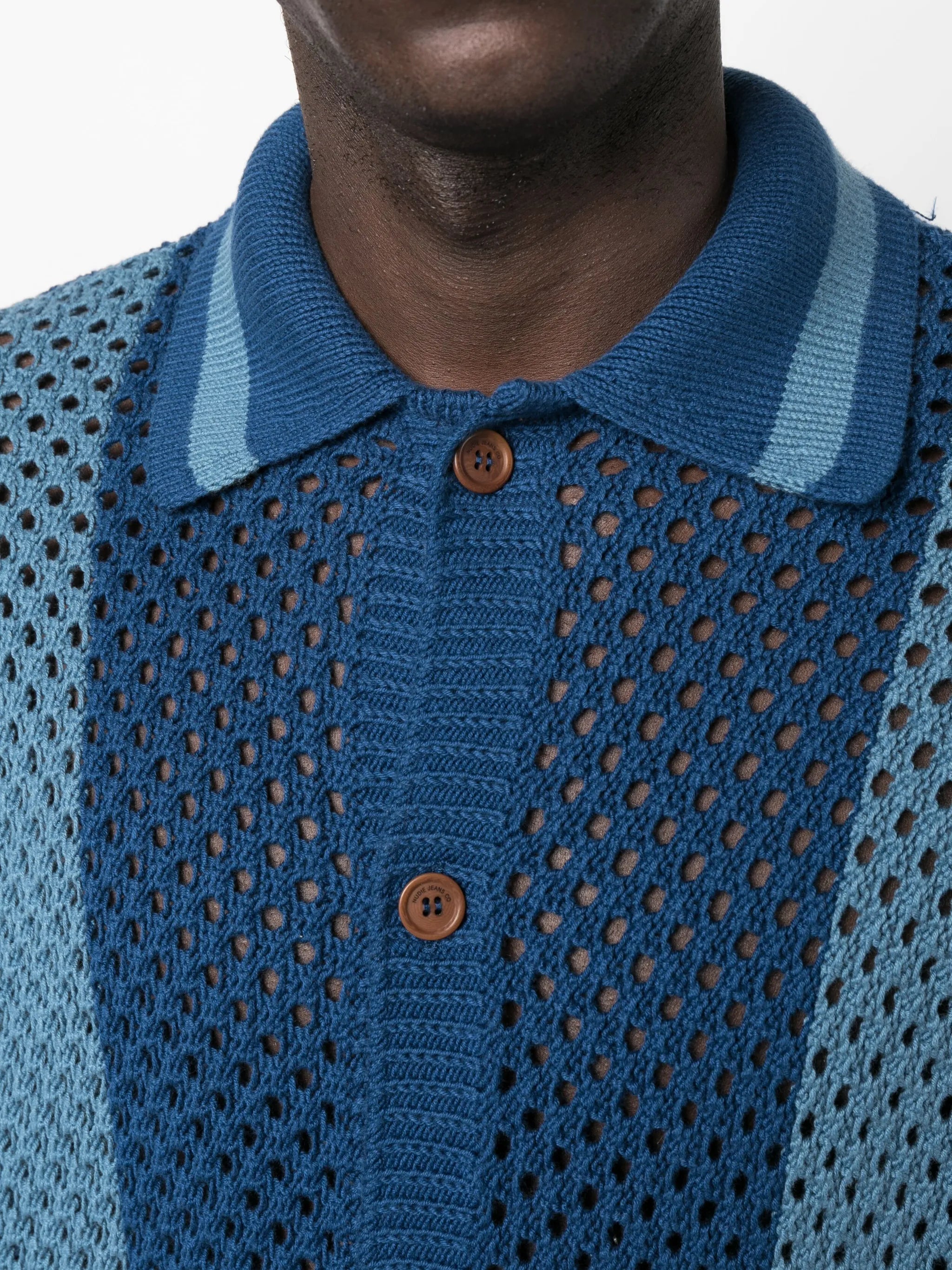 Fabbe crochet-knit shirt