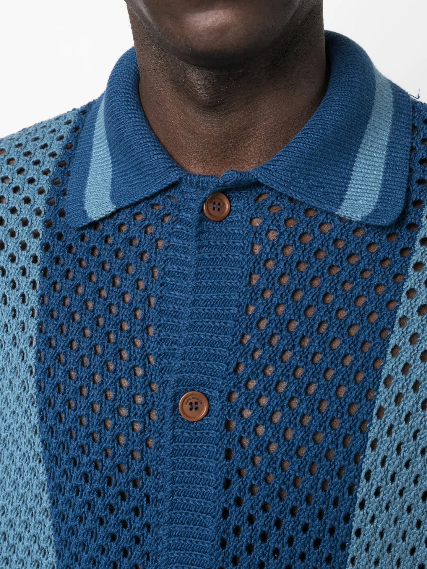 Fabbe crochet-knit shirt