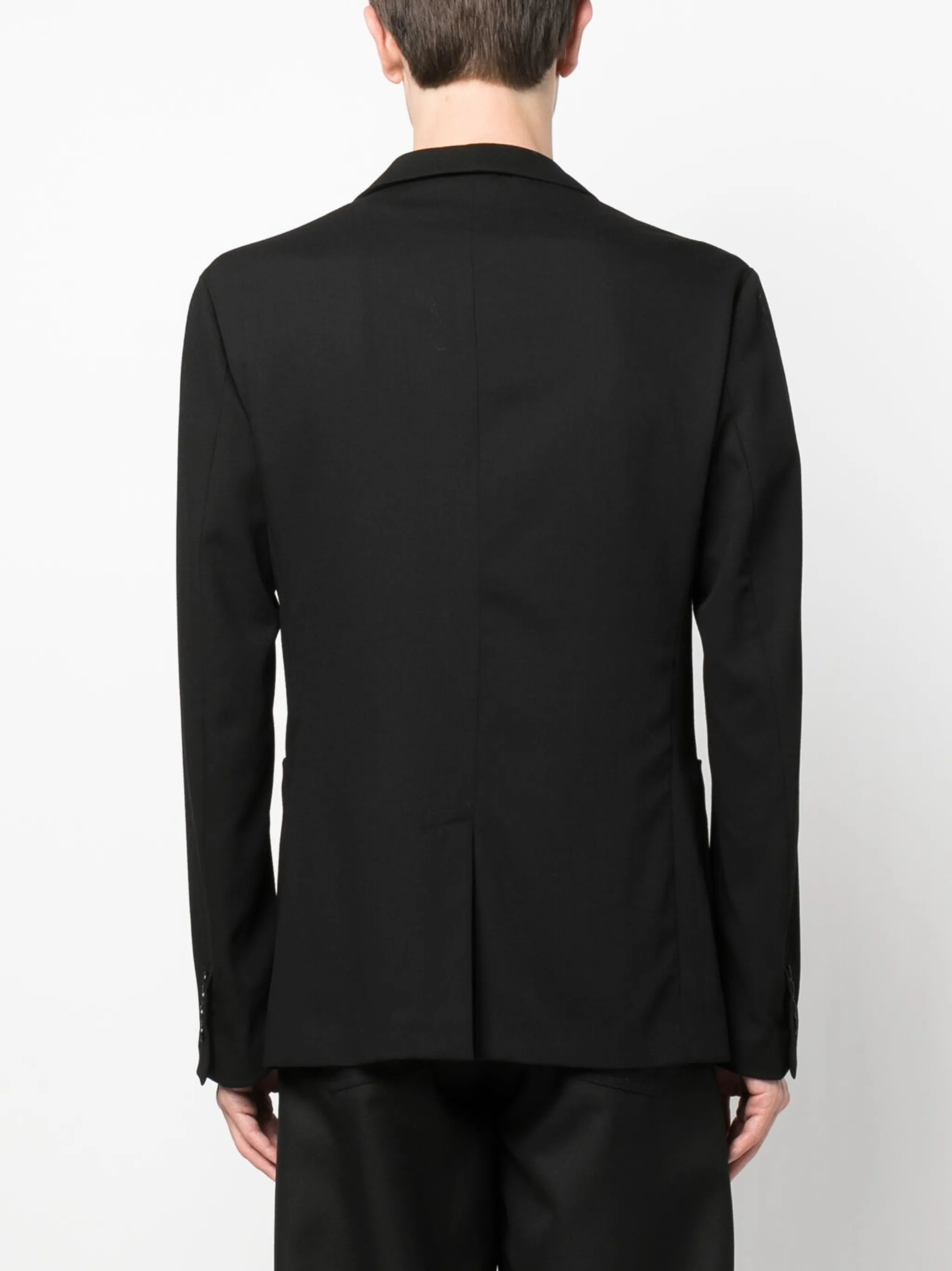 single-breasted wool blazer