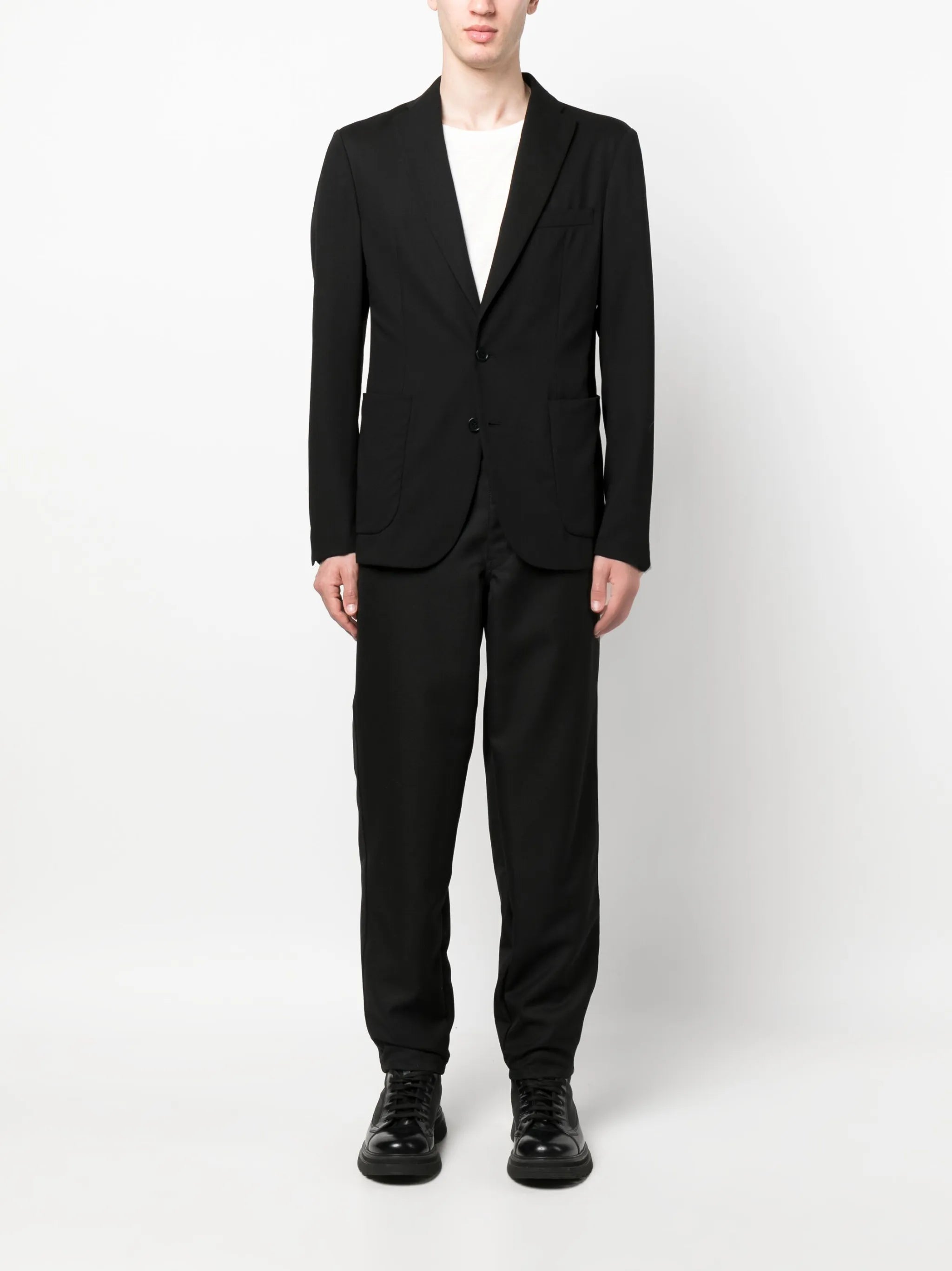 single-breasted wool blazer