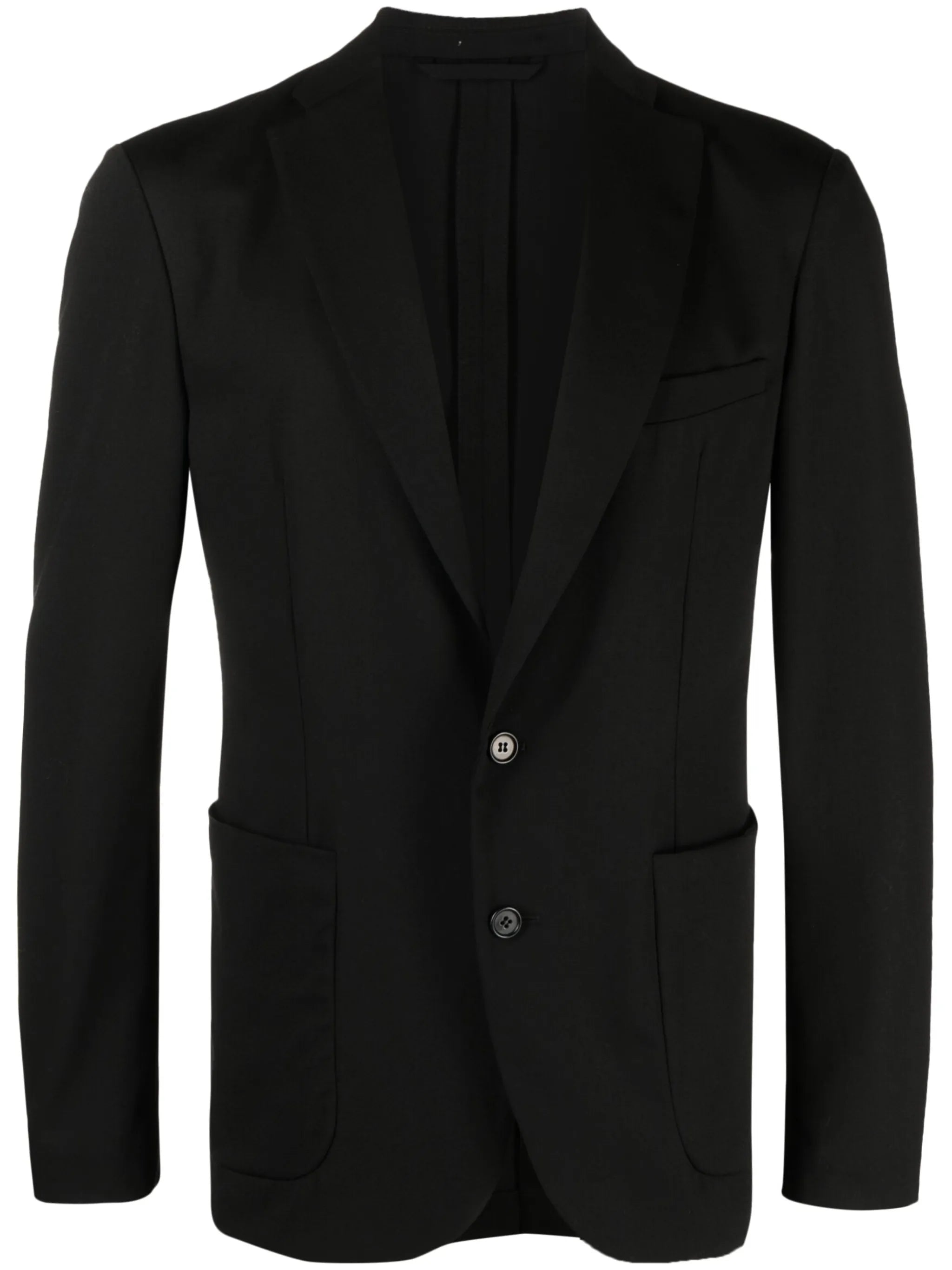 single-breasted wool blazer