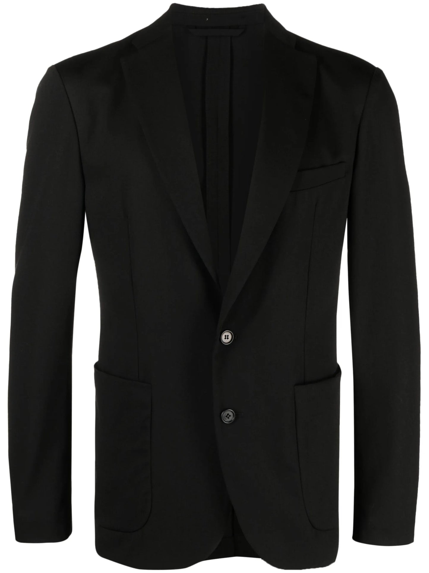 single-breasted wool blazer
