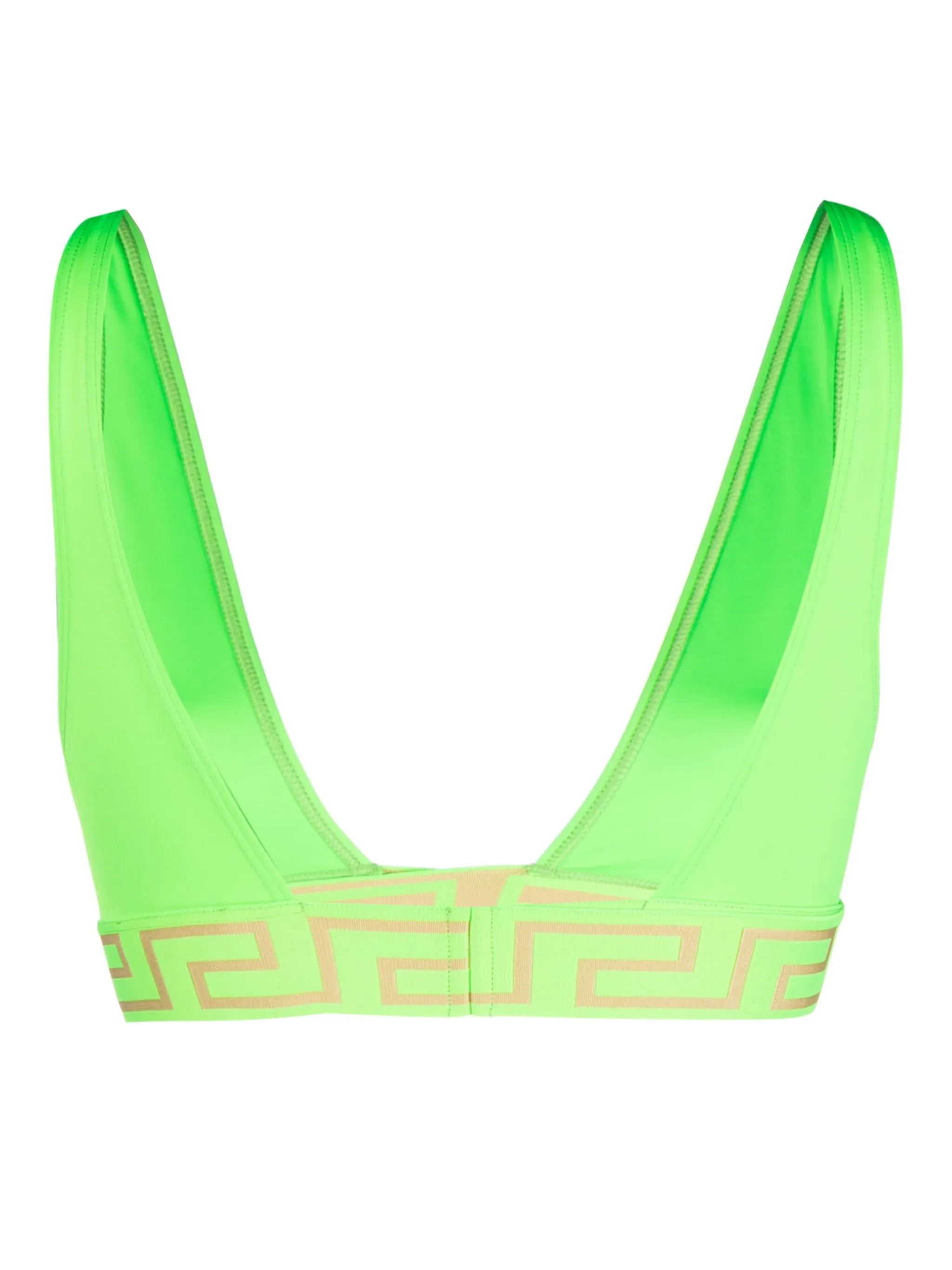 Greca triangle bikini top