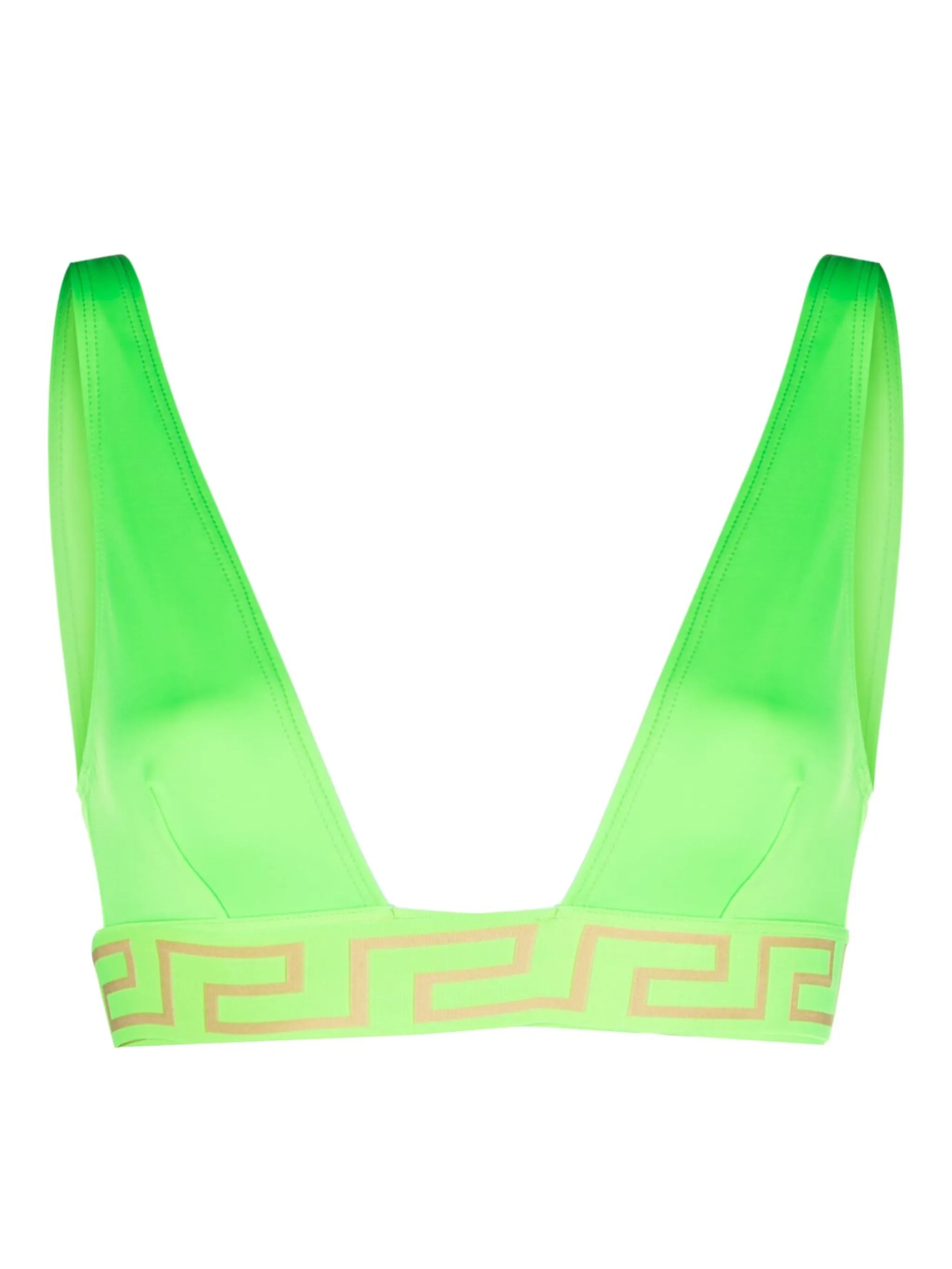 Greca triangle bikini top