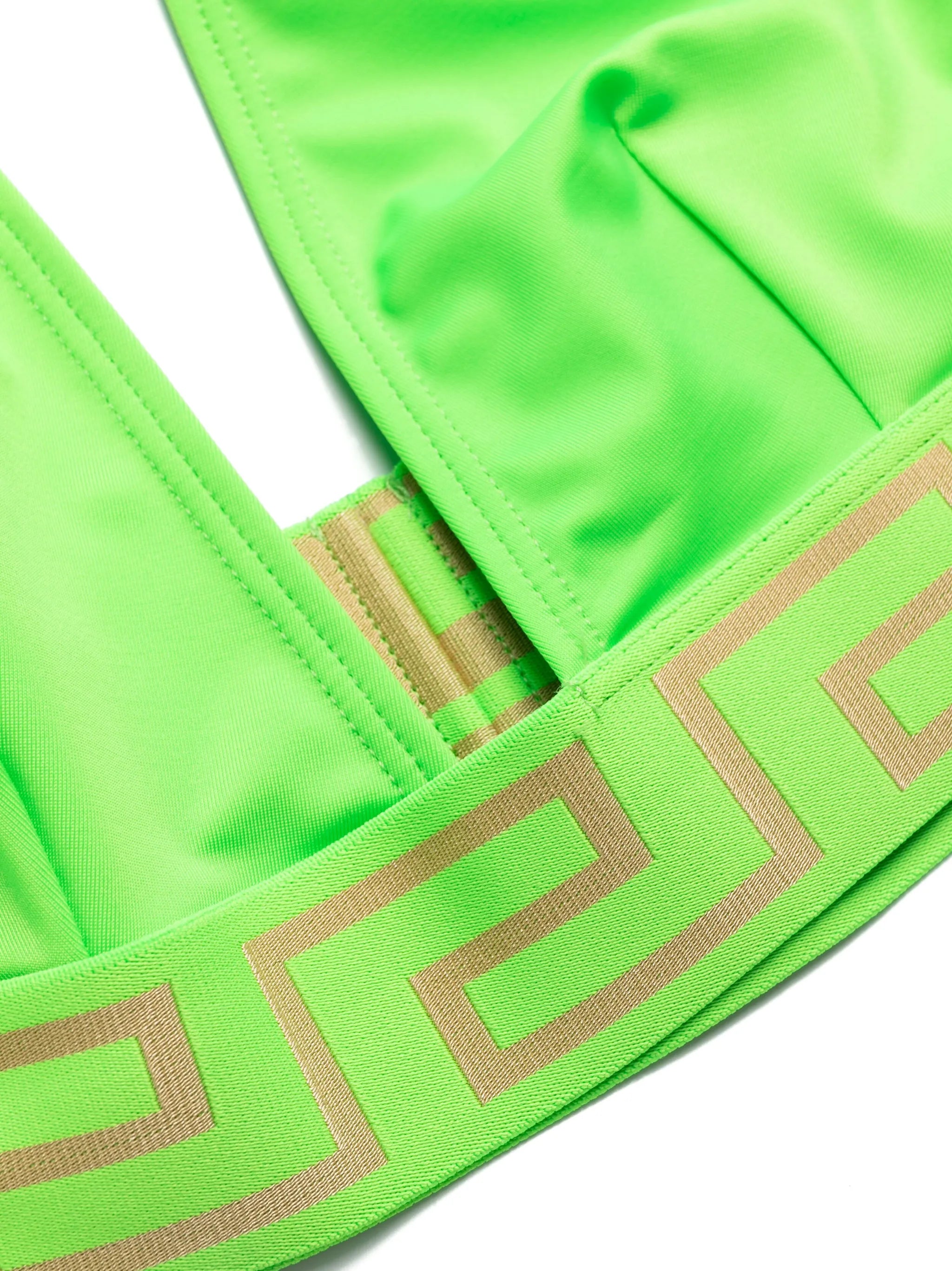 Greca triangle bikini top