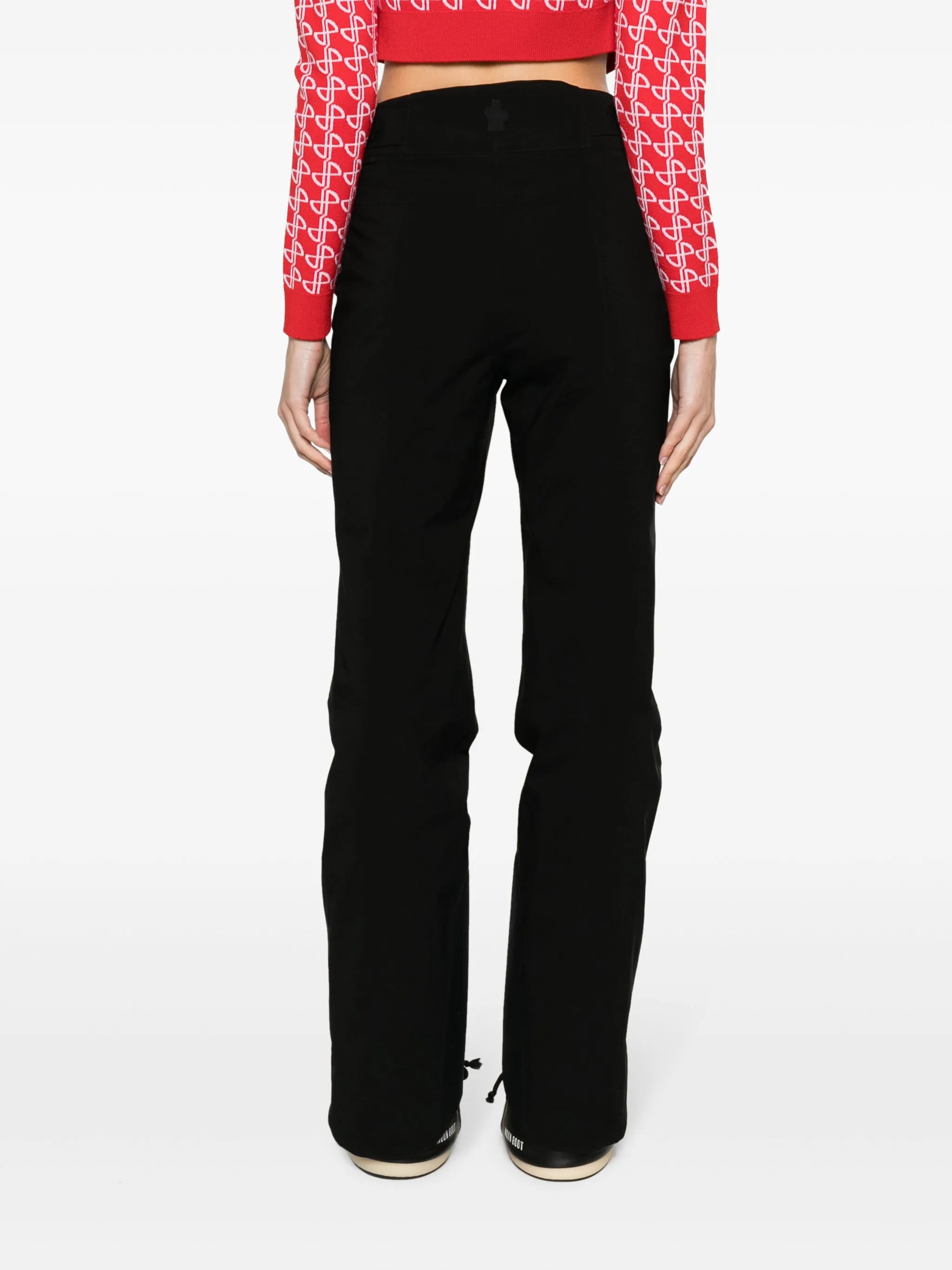 belted cropped ski trousers