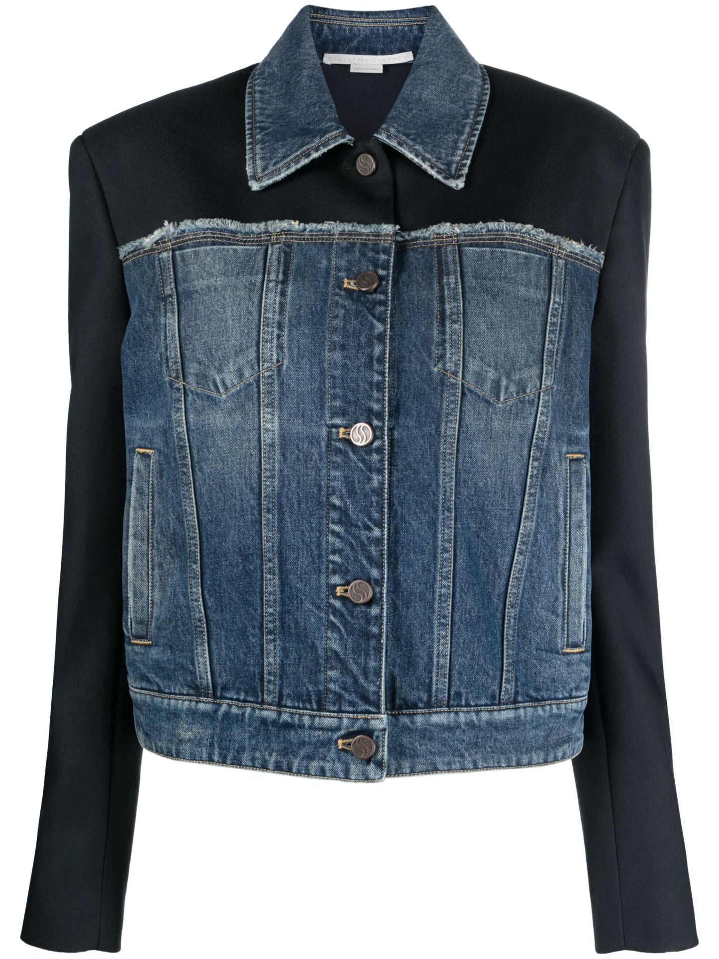 panelled denim jacket