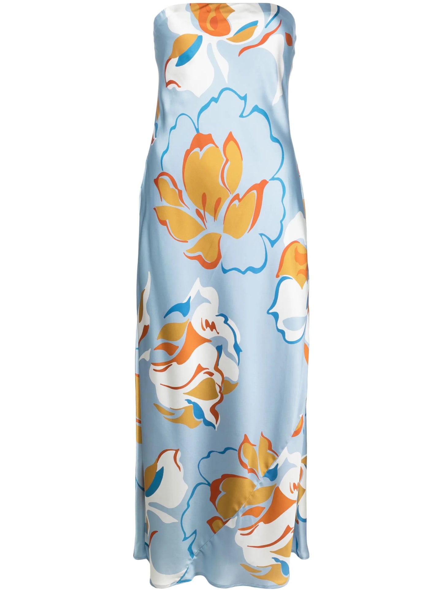 Joana floral-print silk dress
