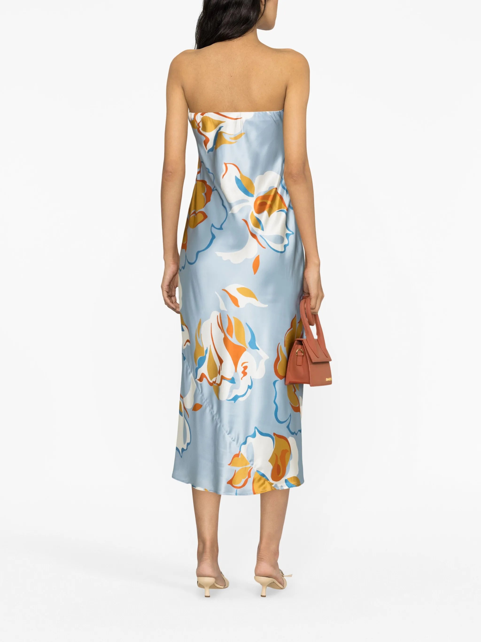 Joana floral-print silk dress