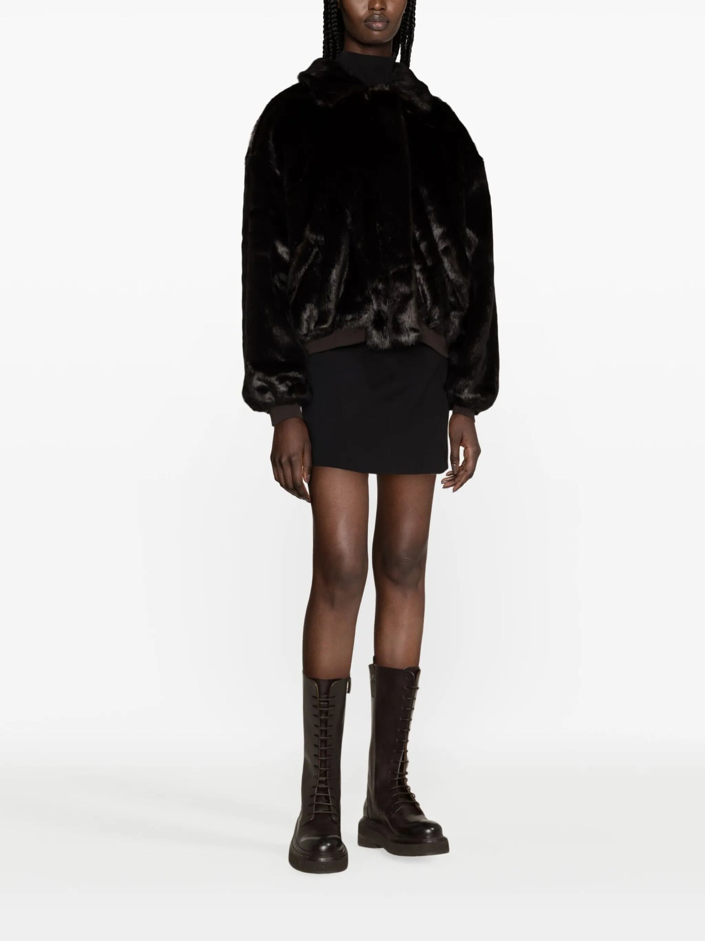 Pam faux-fur bomber jacket
