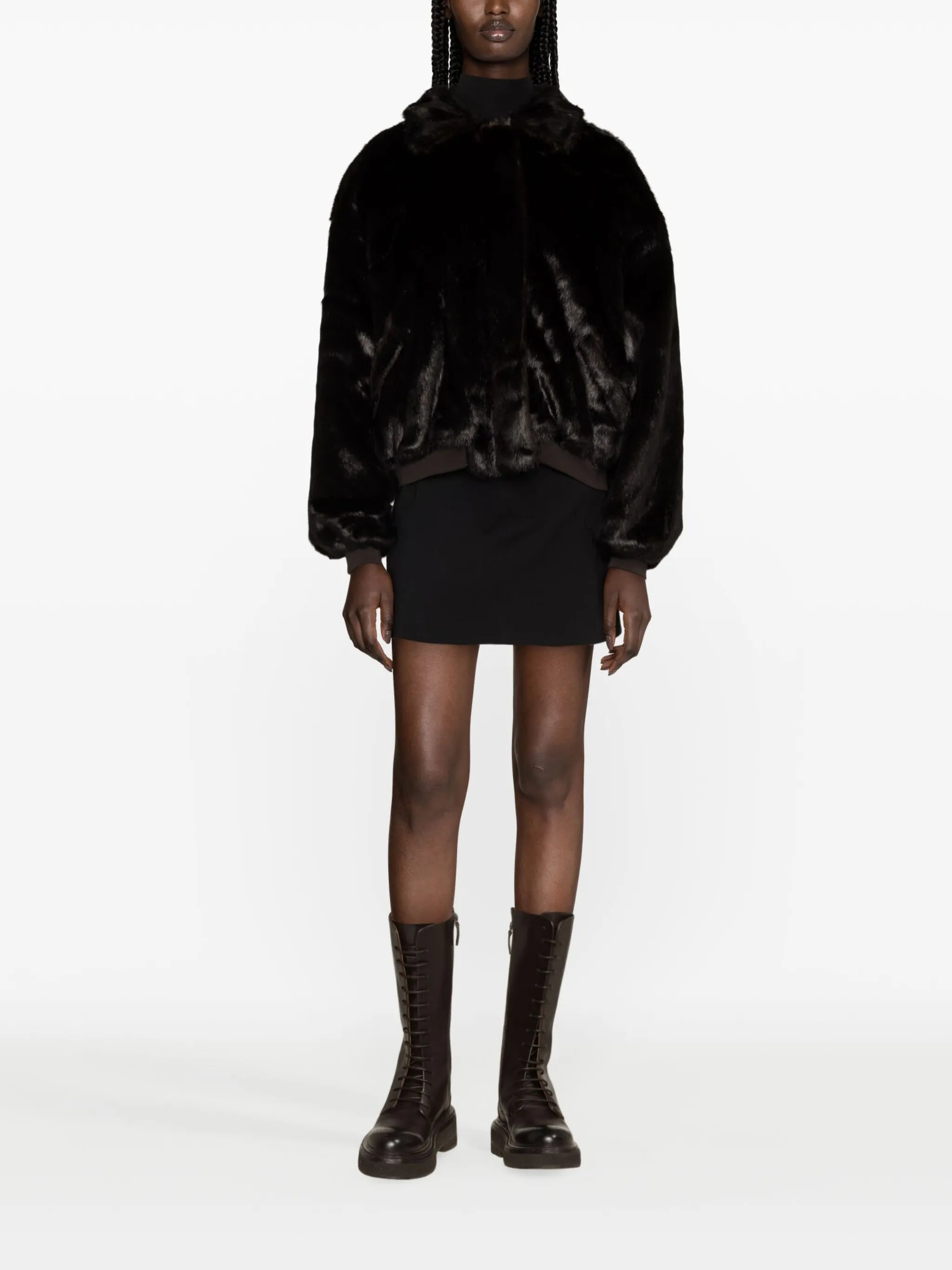 Pam faux-fur bomber jacket