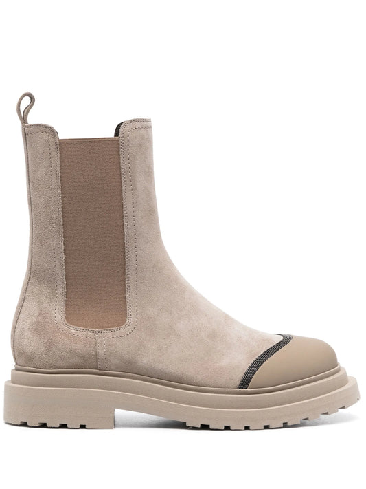 elasticated-panel ankle boots