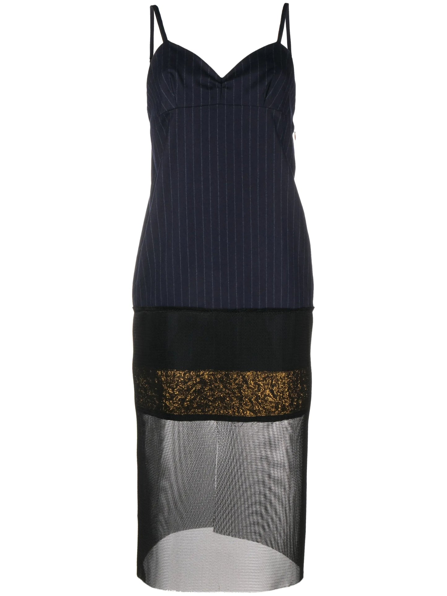 Damiana striped layered midi dress