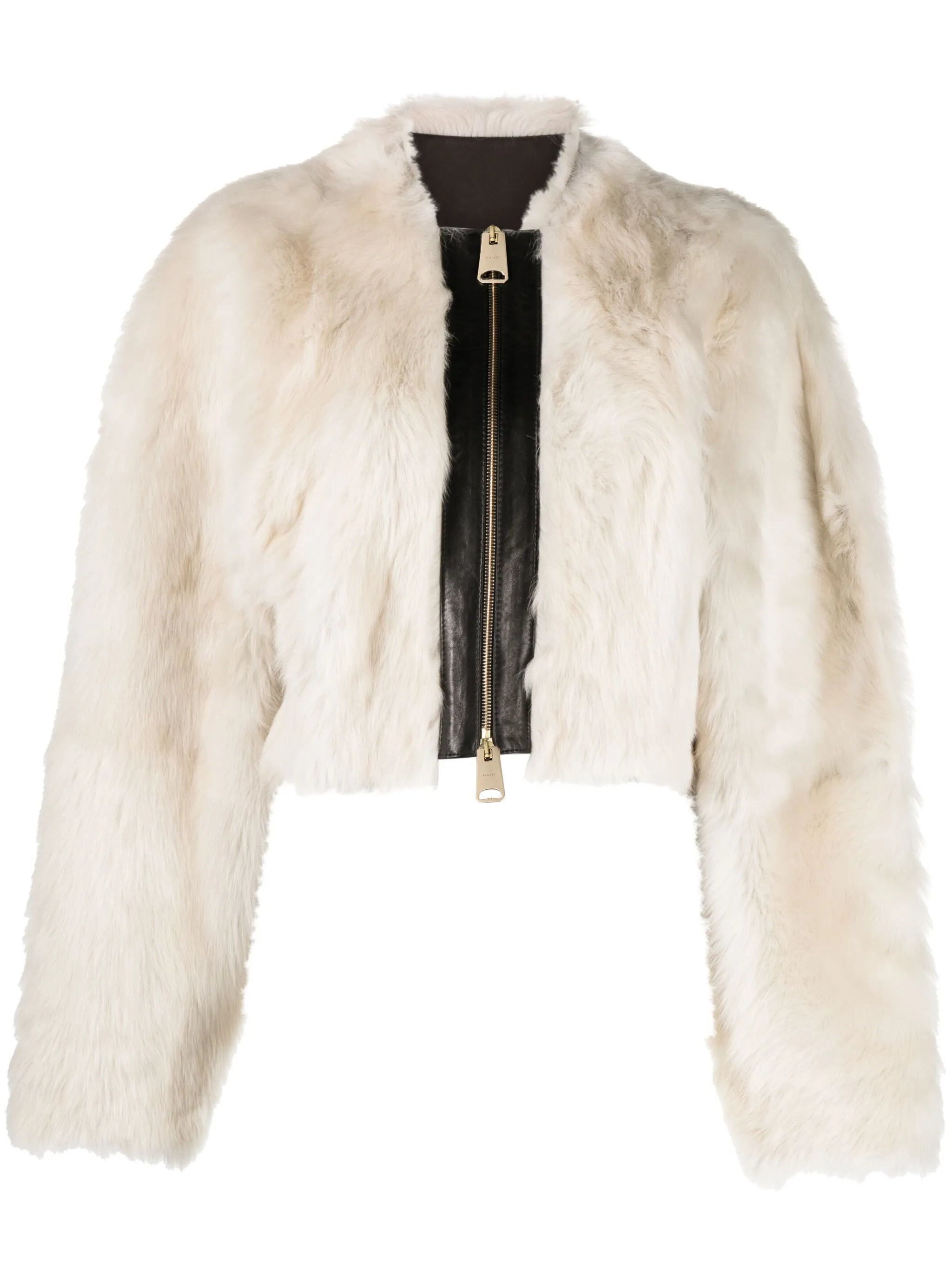 Gracell faux-fur cropped jacket