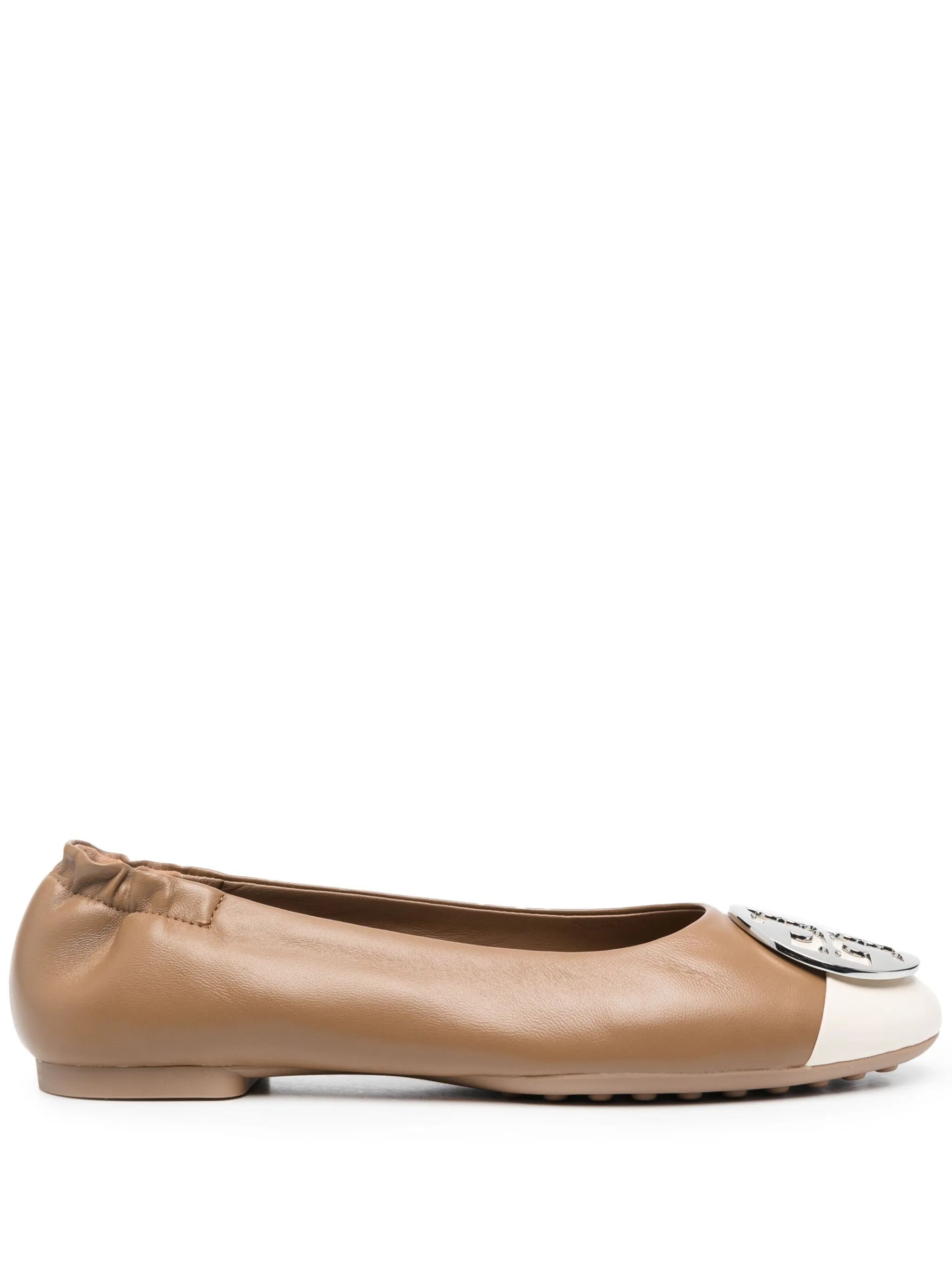 Claire cap-toe ballerina shoes