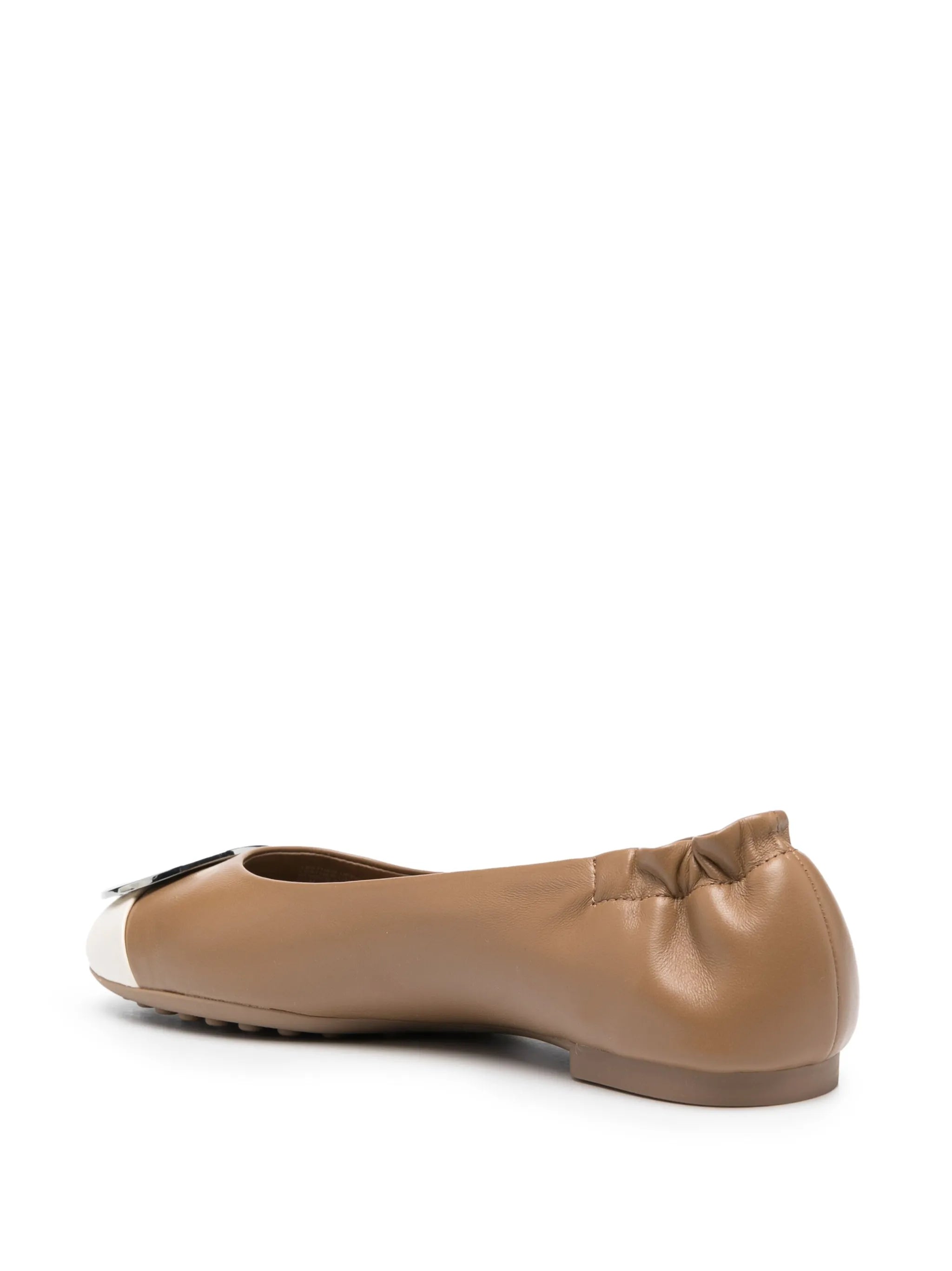 Claire cap-toe ballerina shoes