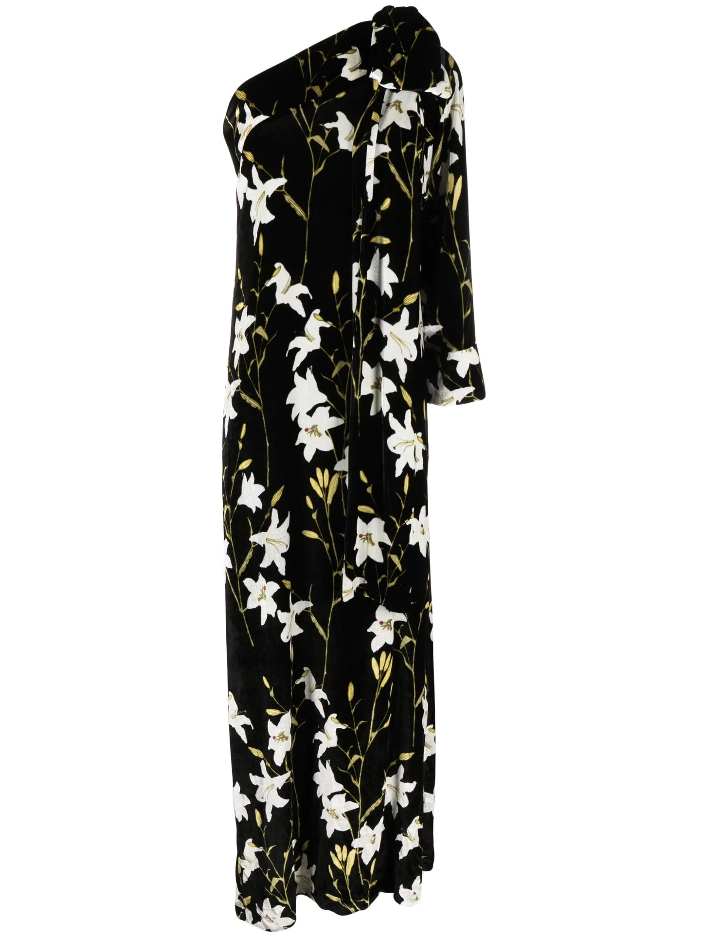 Nel floral-print one-shoulder dress
