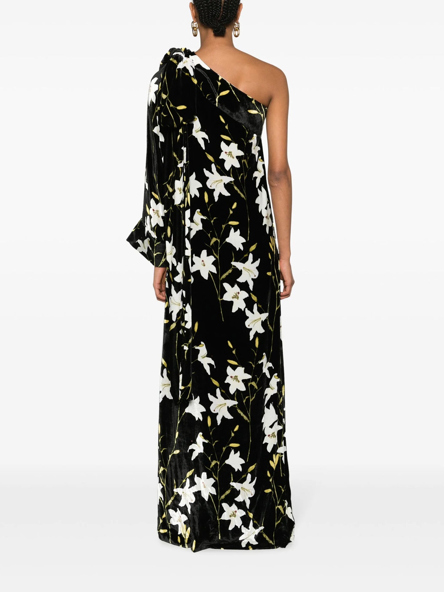 Nel floral-print one-shoulder dress