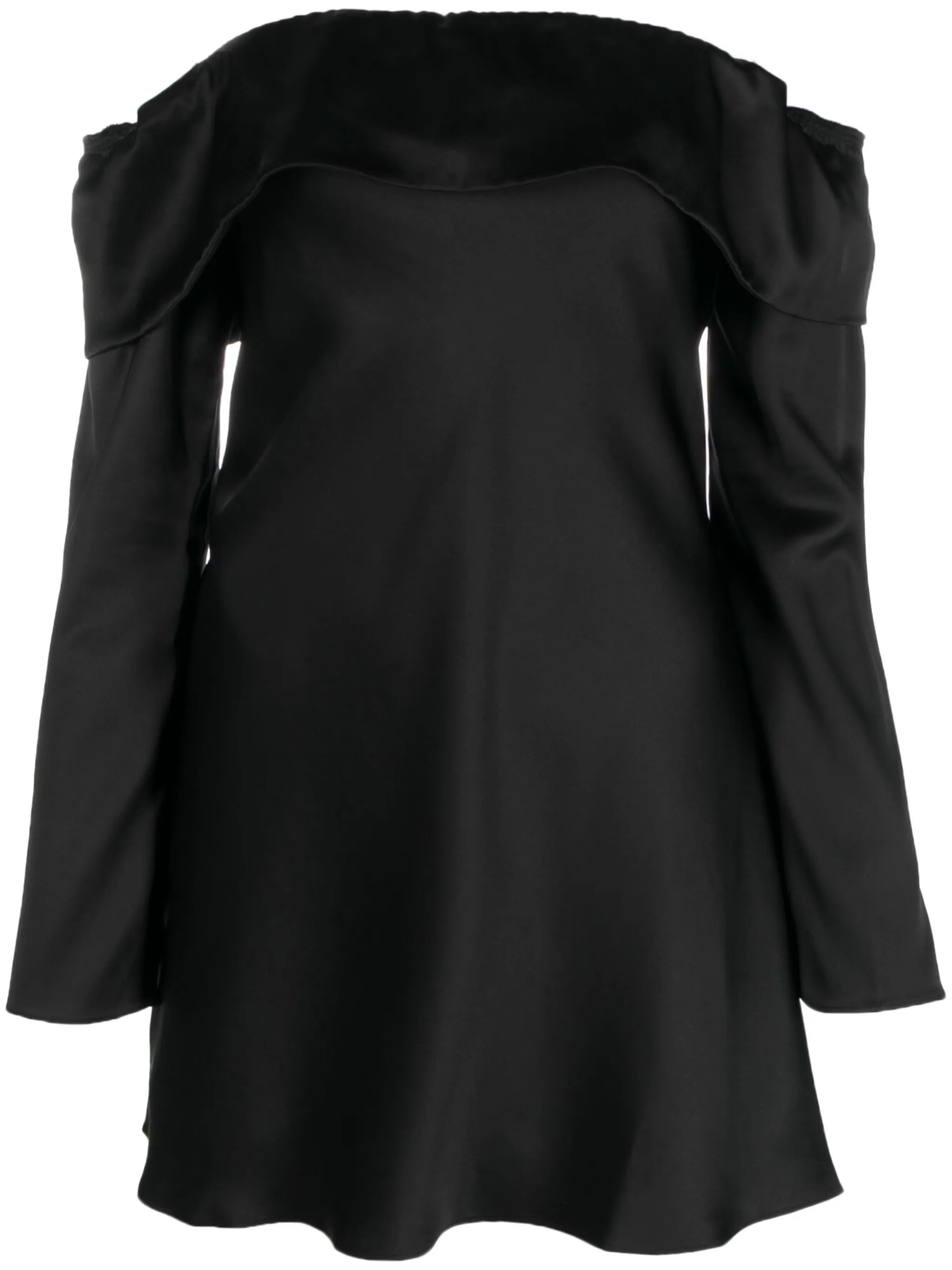 Maves off-shoulder satin minidress