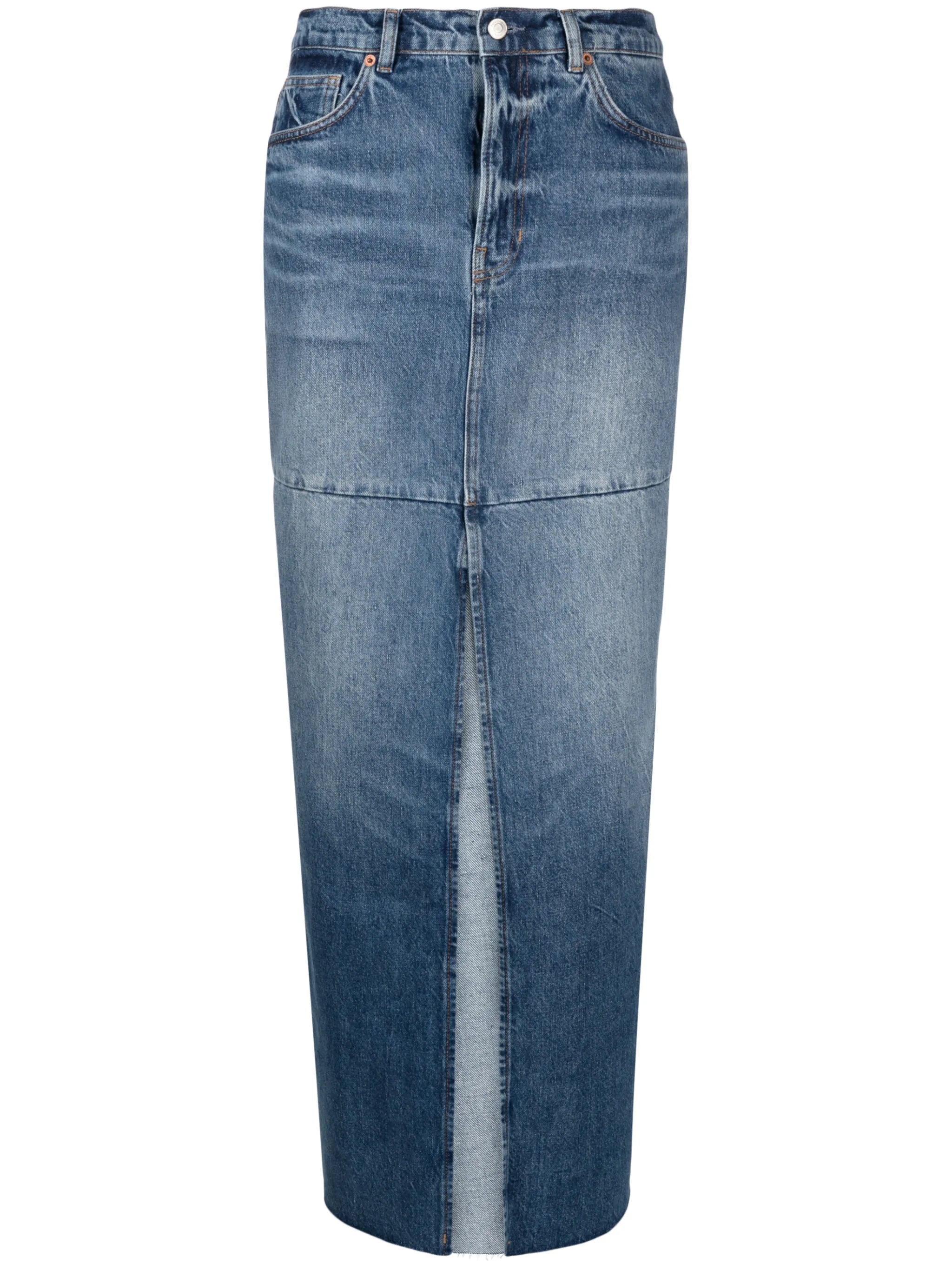 Tazz denim maxi skirt