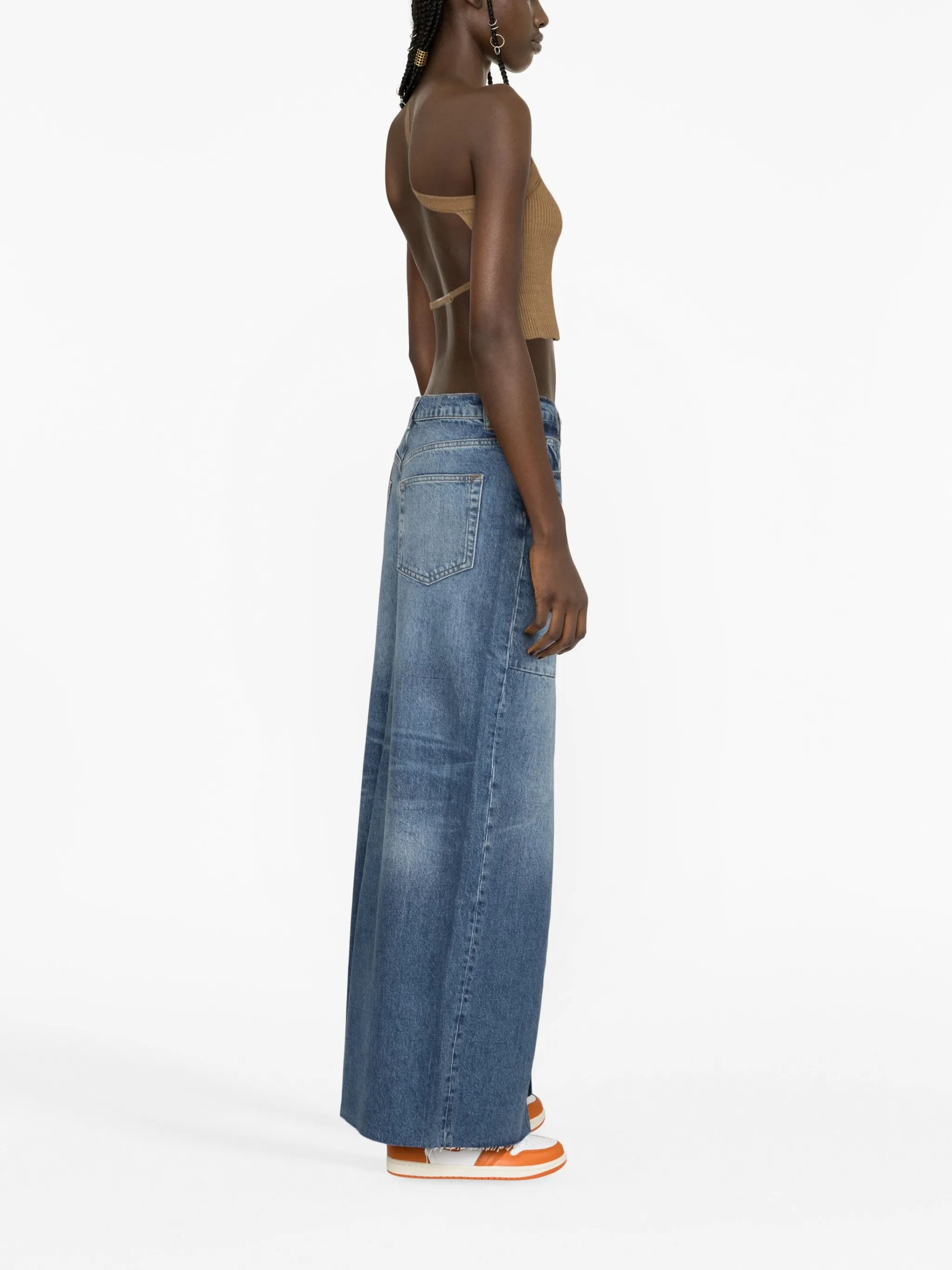 Tazz denim maxi skirt