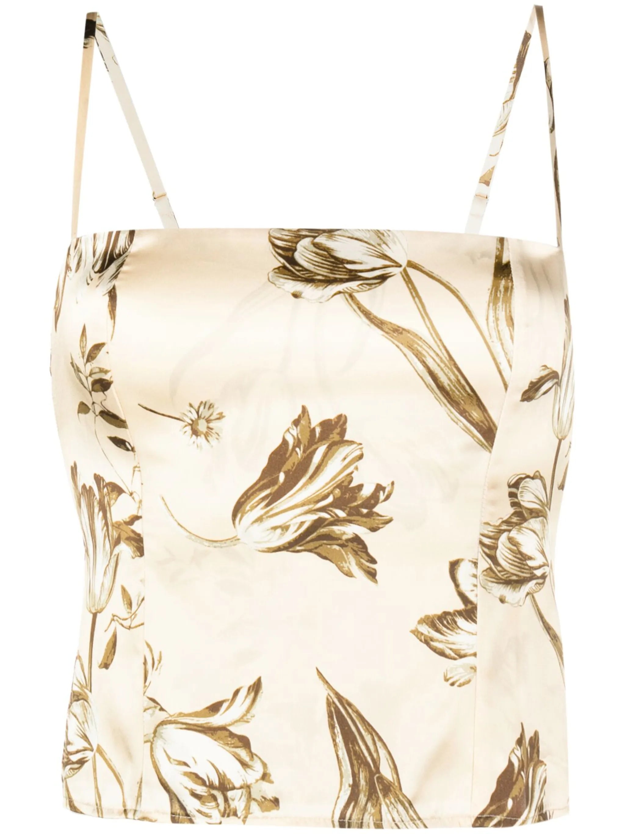 Overland floral-print silk top