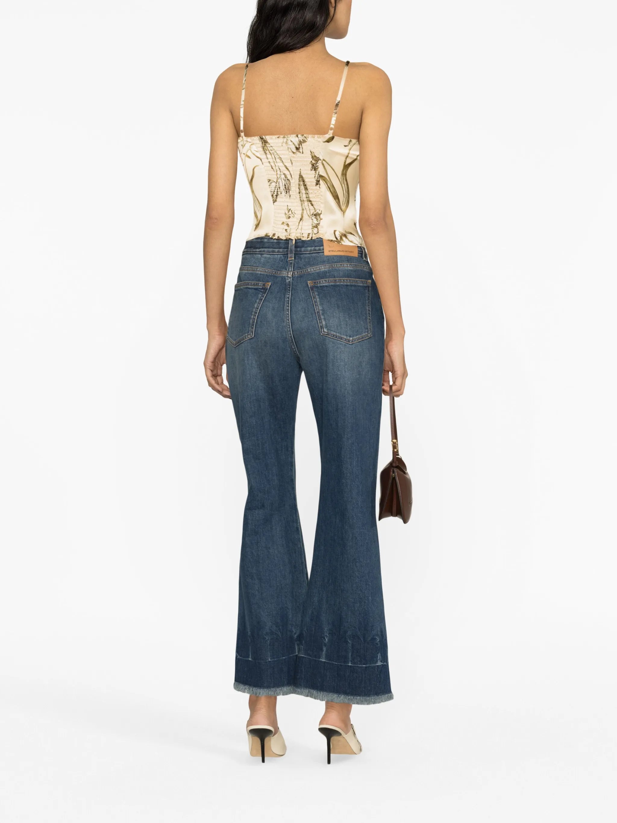 Overland floral-print silk top