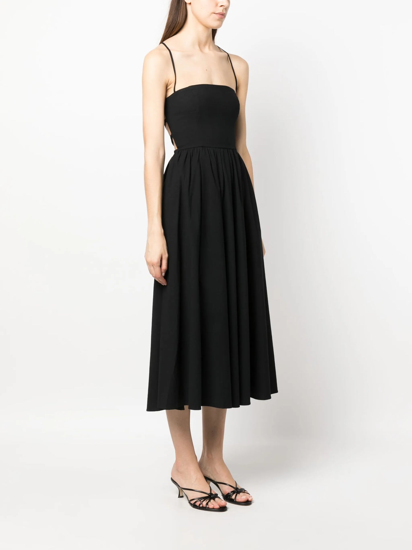 Kaede poplin midi dress