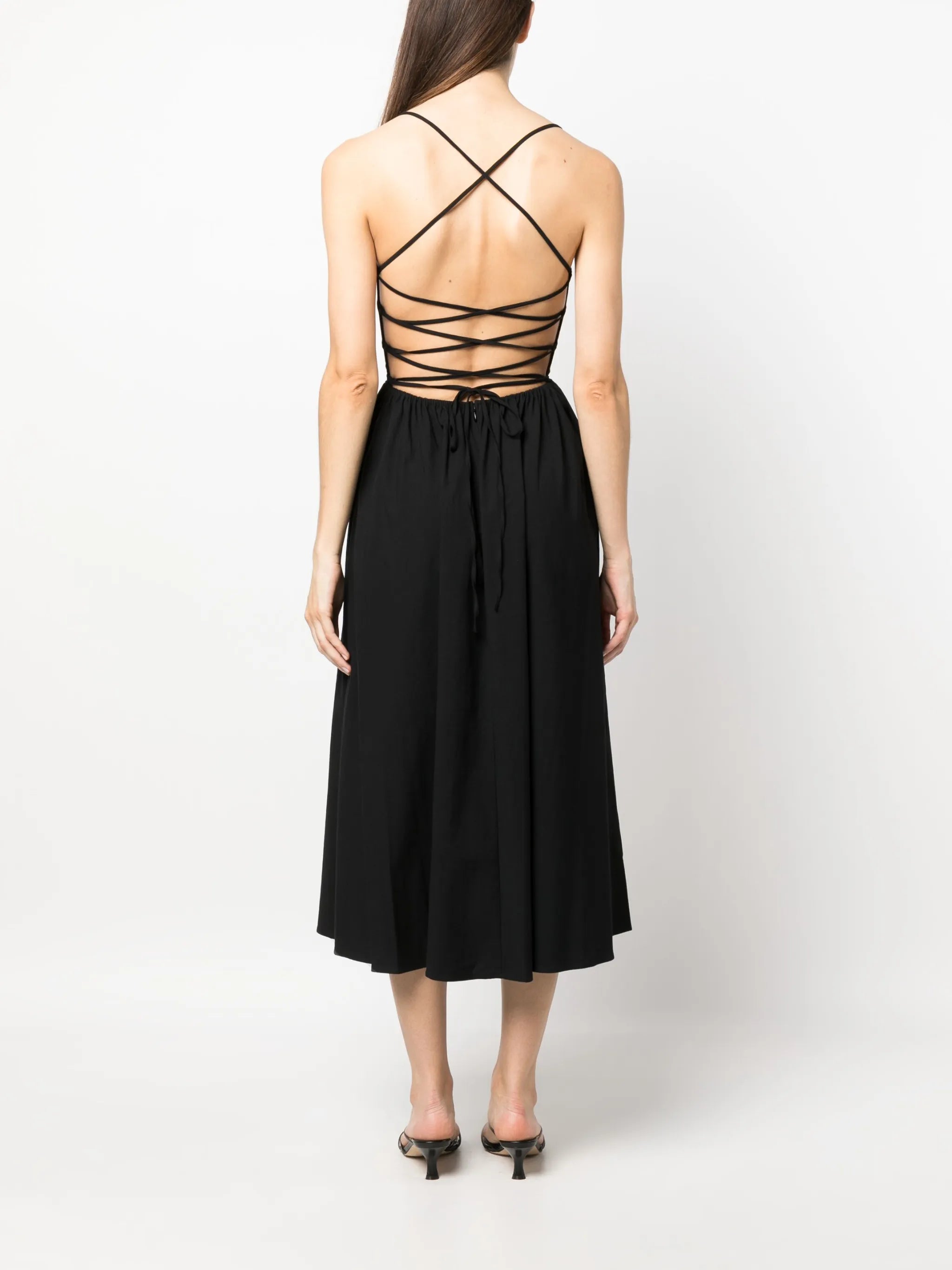 Kaede poplin midi dress