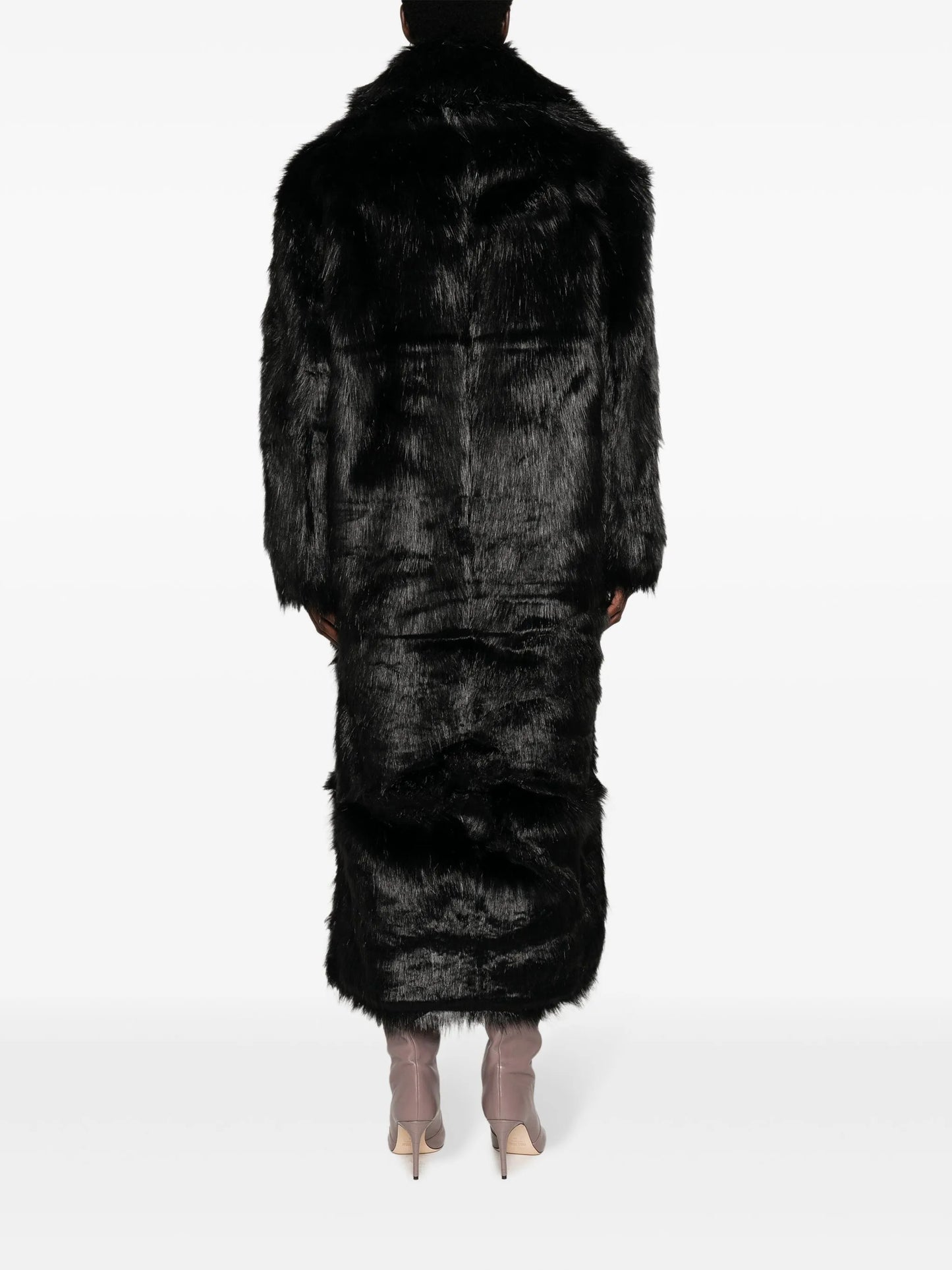 Joan long faux-fur coat