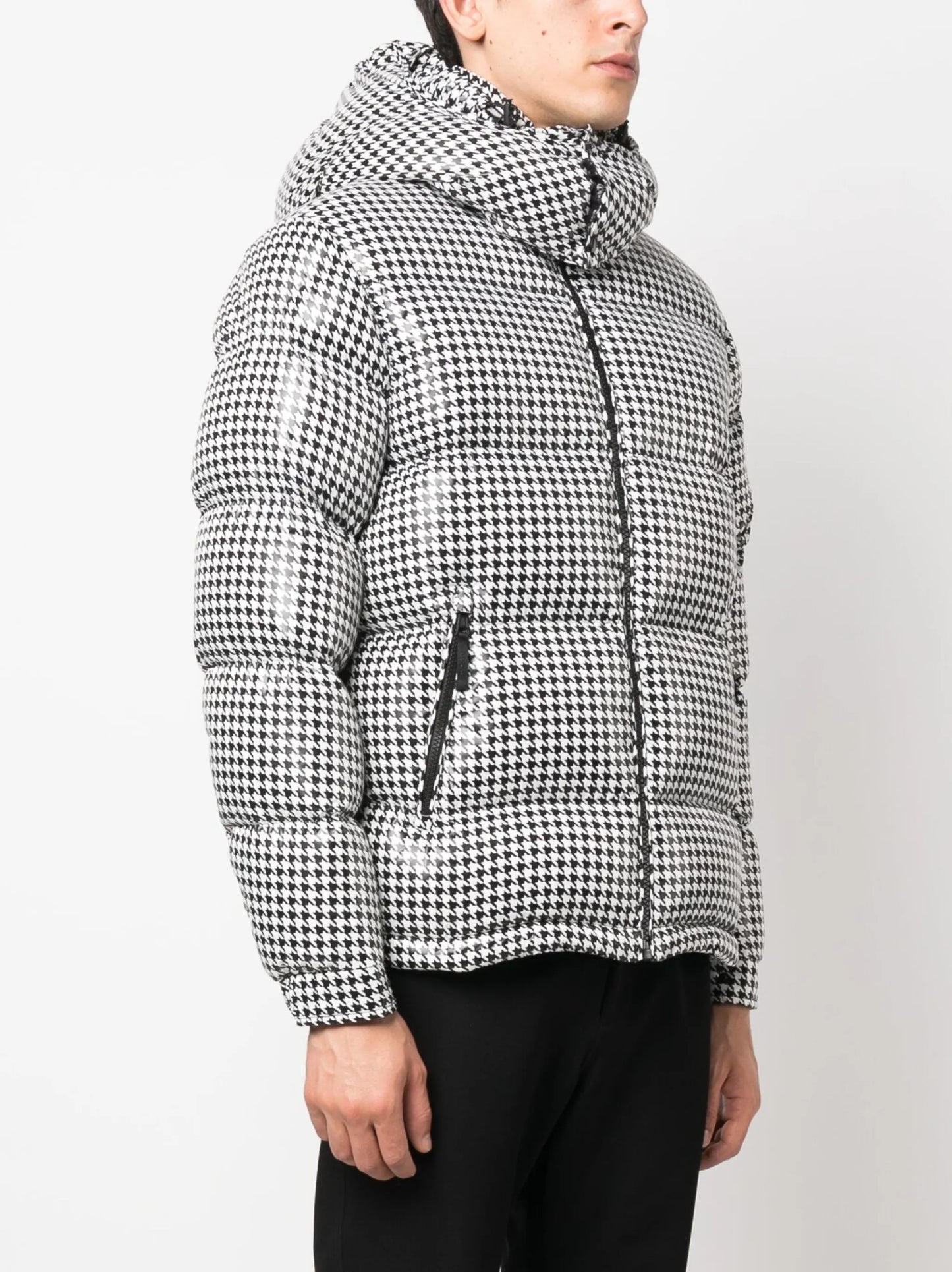 x FRGMT Socotrine houndstooth-pattern padded jacket