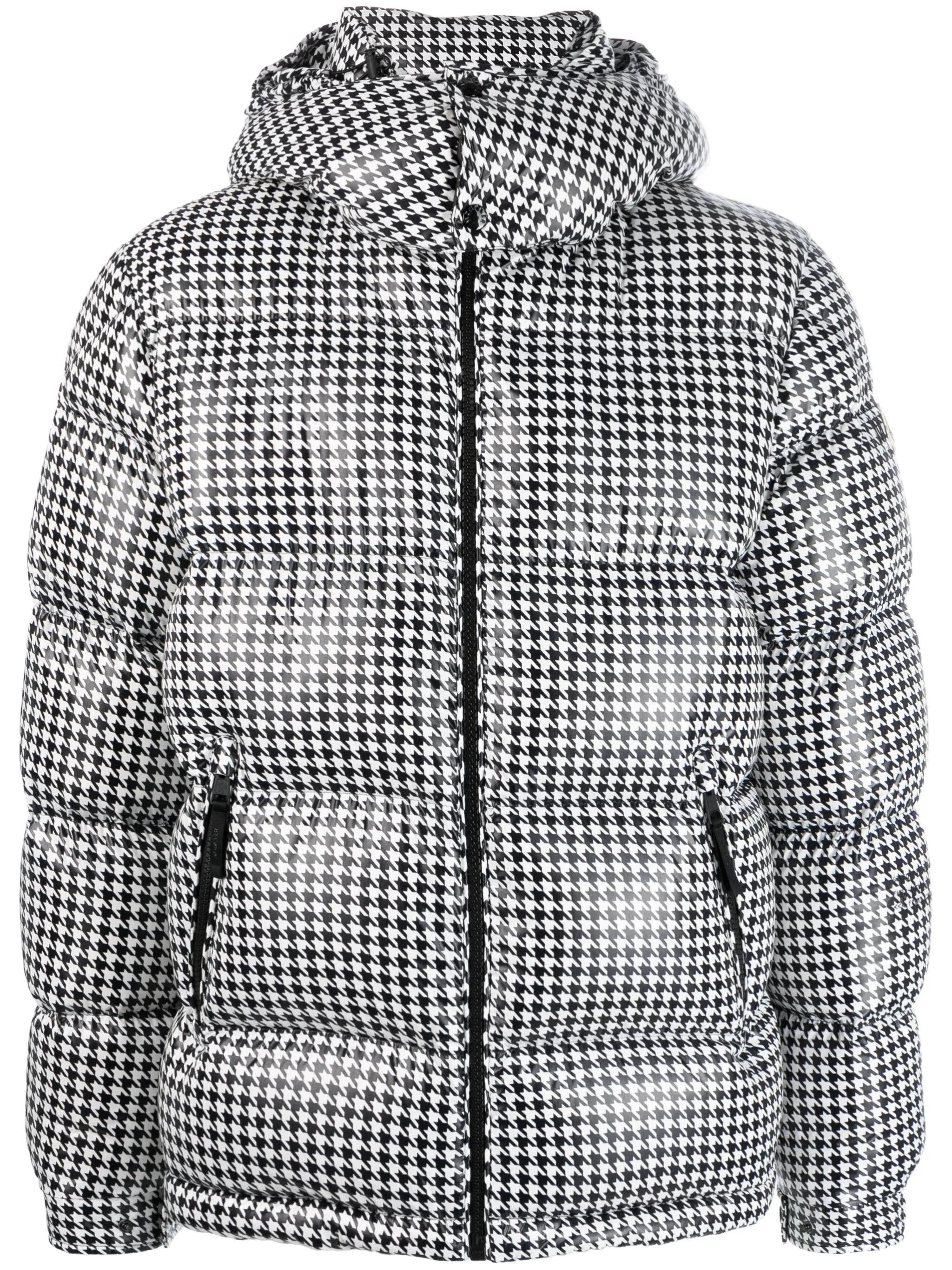 x FRGMT Socotrine houndstooth-pattern padded jacket