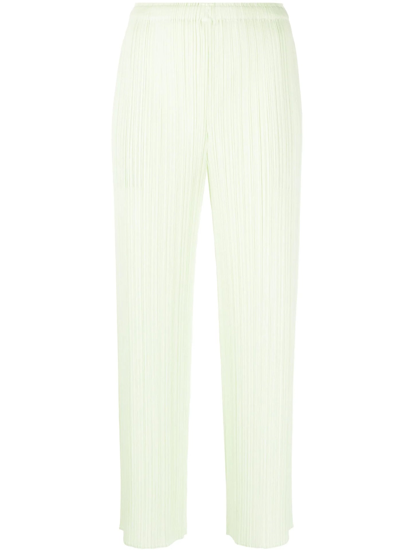 plissé cropped trousers