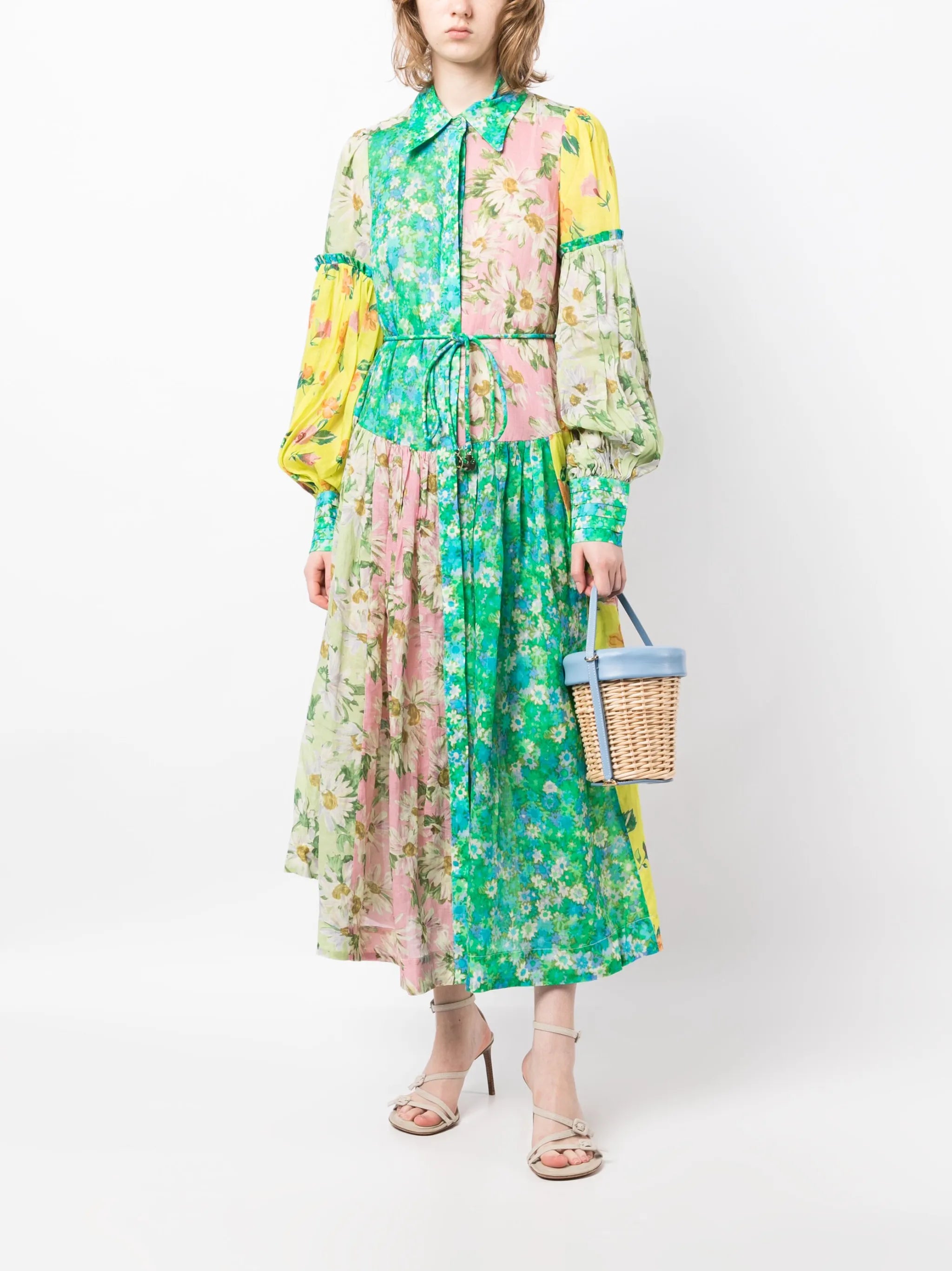 Kenzie patchwork-print maxi dress