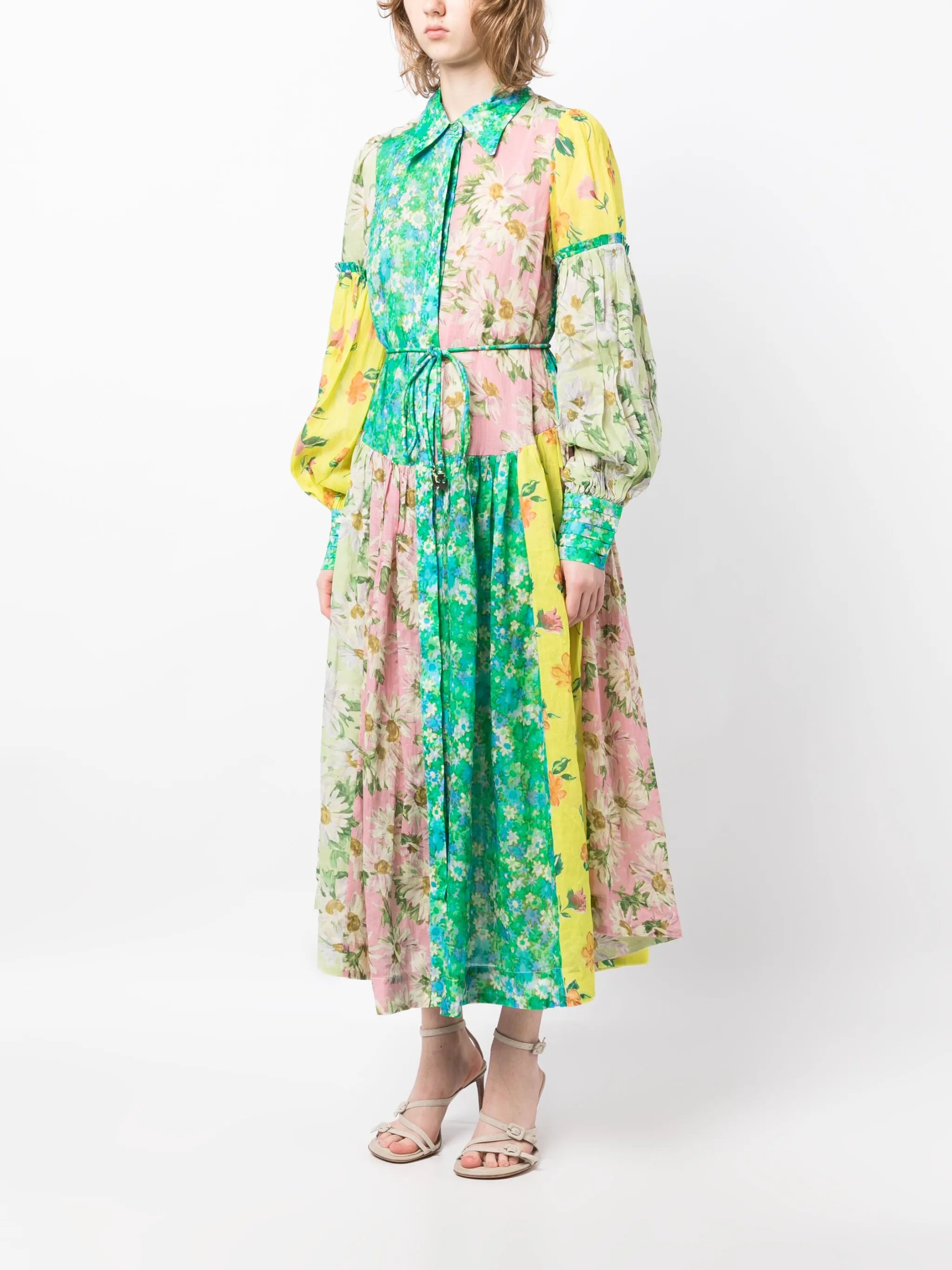 Kenzie patchwork-print maxi dress