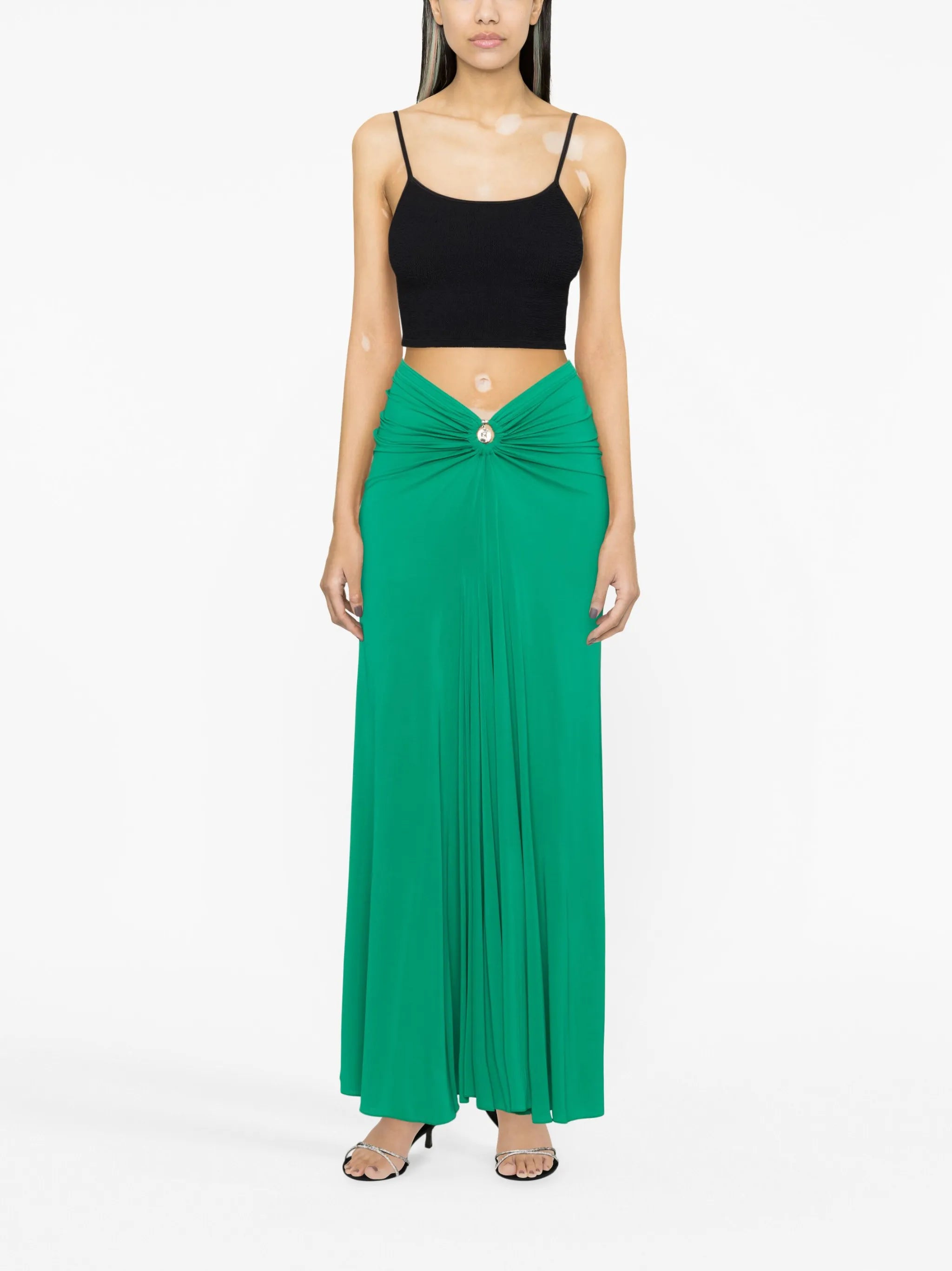gathered-detail skirt