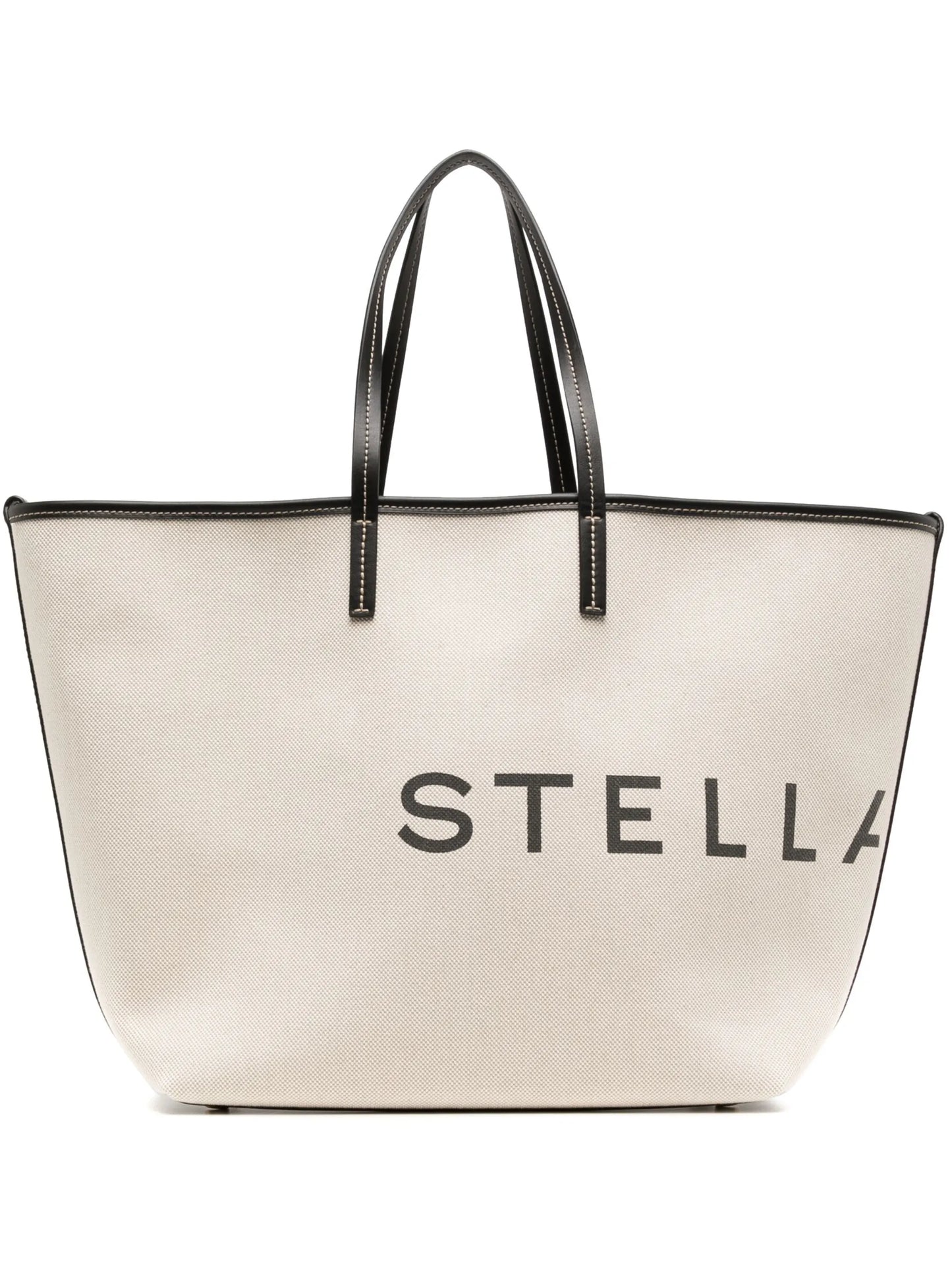 logo-print cotton tote bag