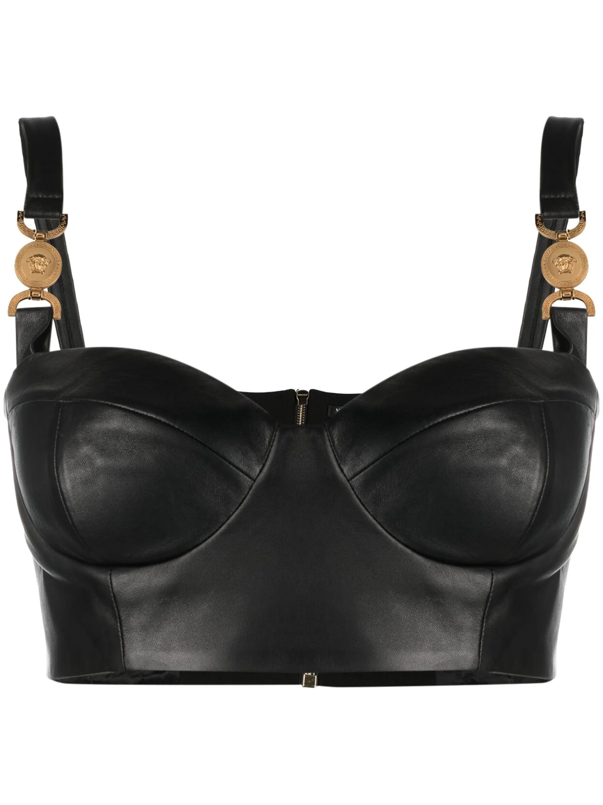 Medusa '95 leather bustier top