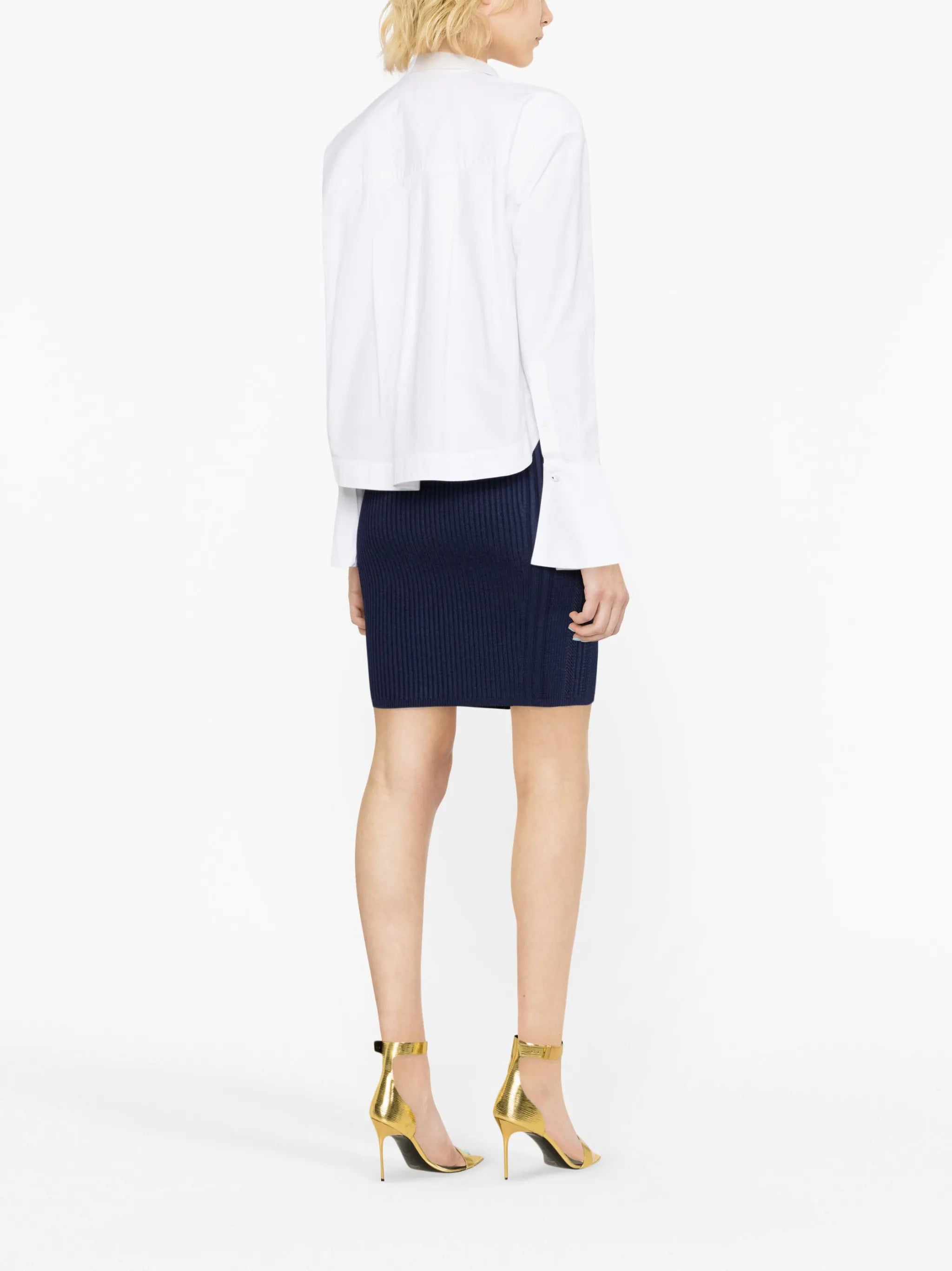 cable-knit pencil skirt