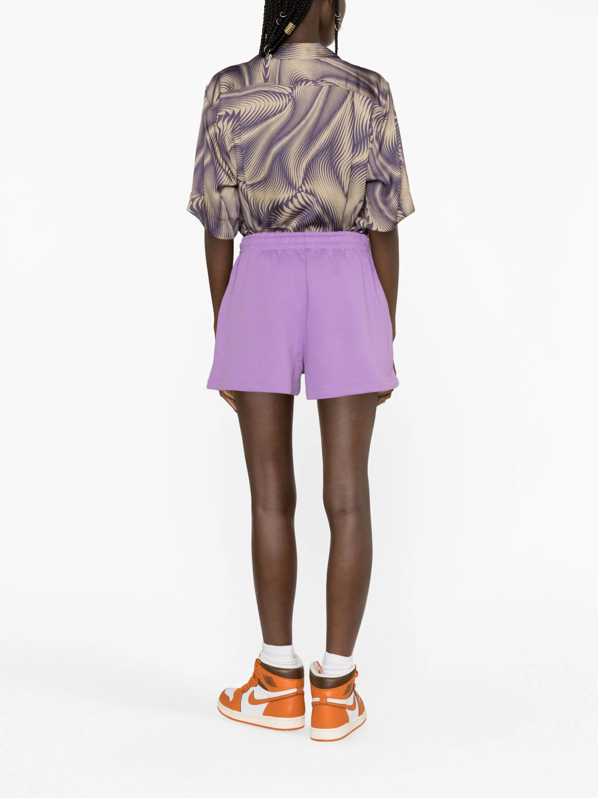 logo-embroidered track shorts