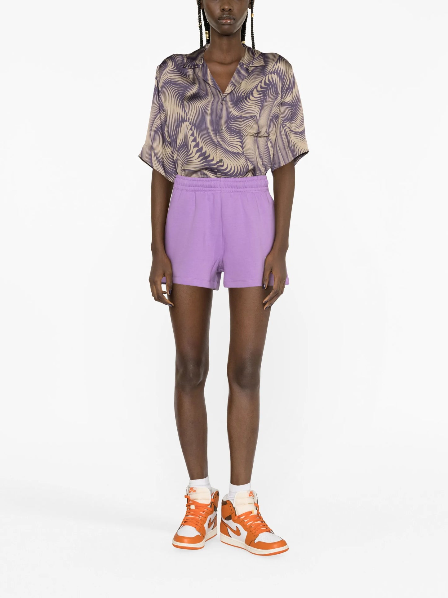 logo-embroidered track shorts