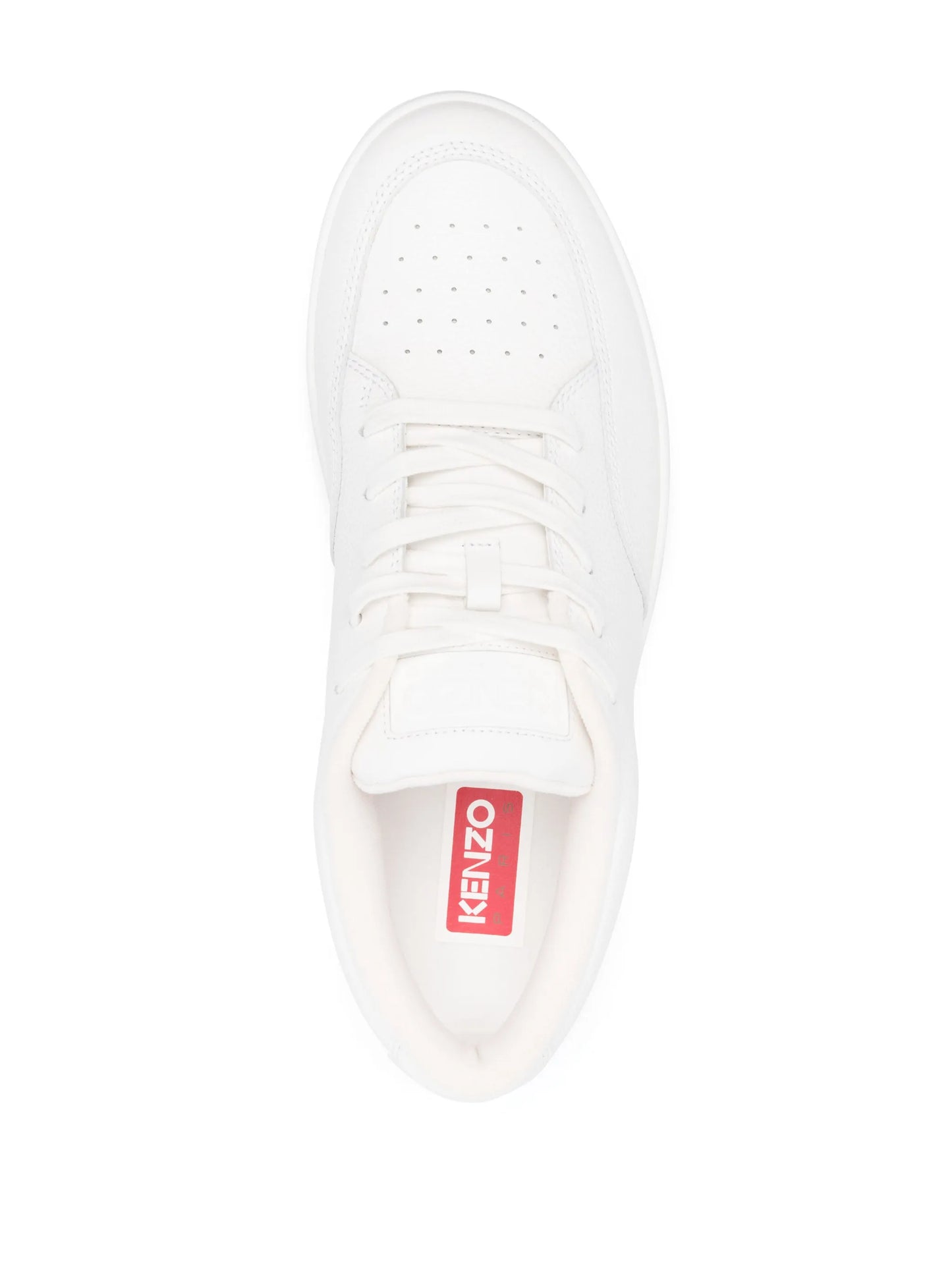 embroidered-logo lace-up sneakers