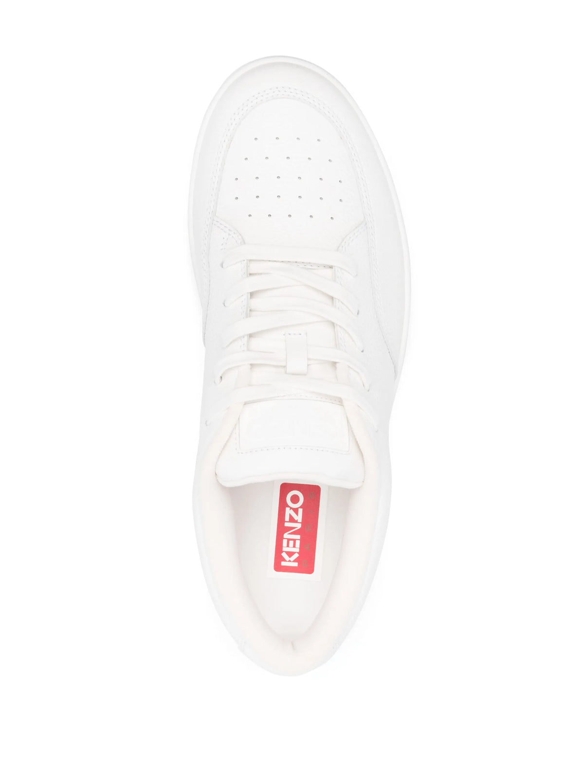 embroidered-logo lace-up sneakers
