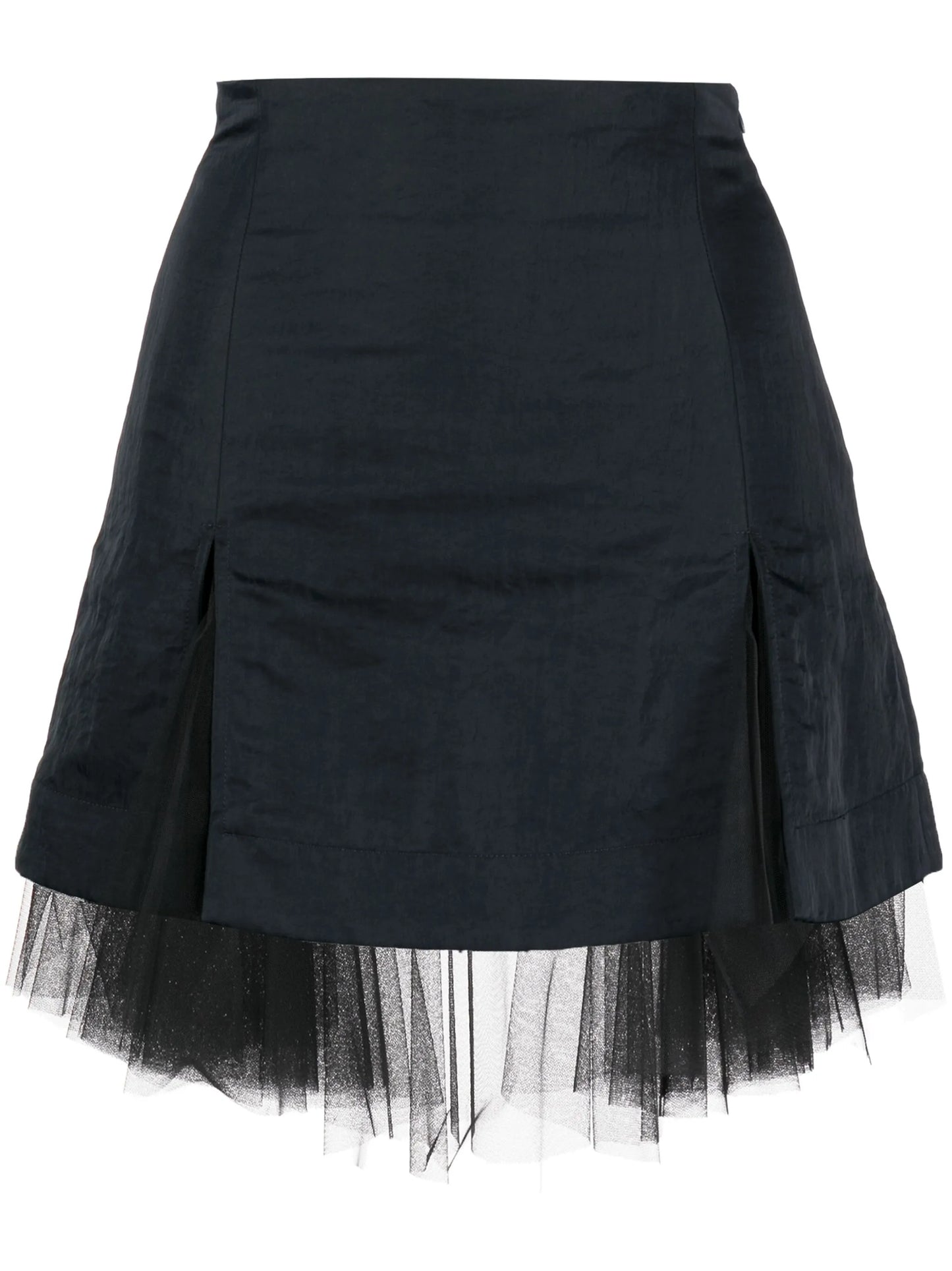 Max tulle-trim mini skirt
