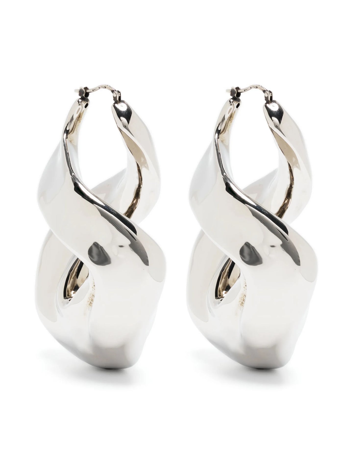 twisted hoop earrings